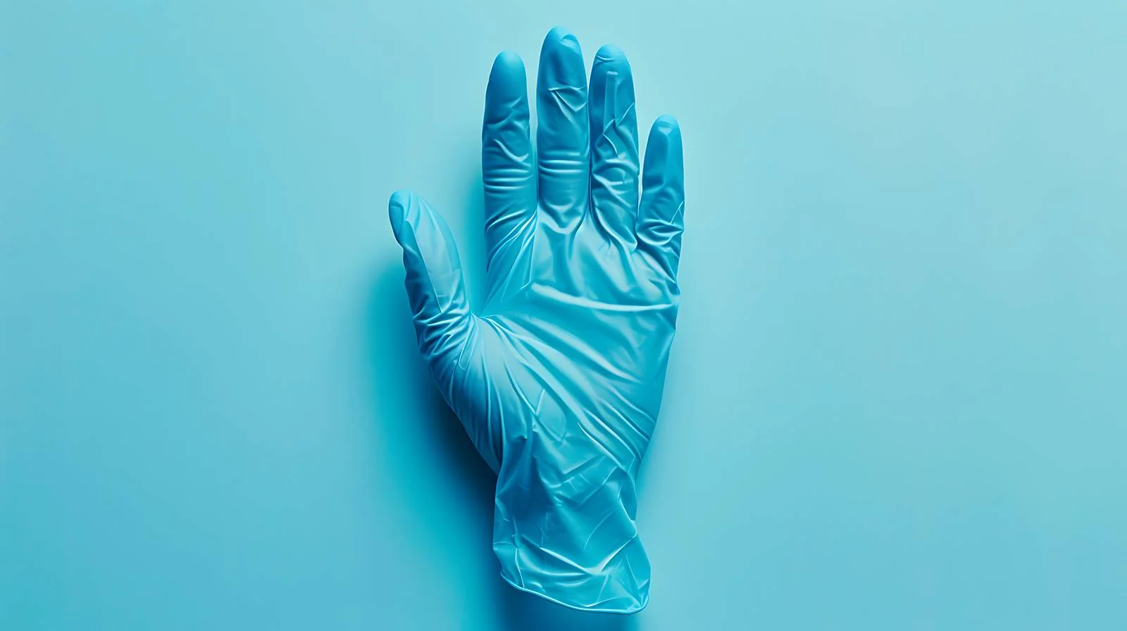Medical Glove on Pastel Blue Backdrop — free download from Dotvec