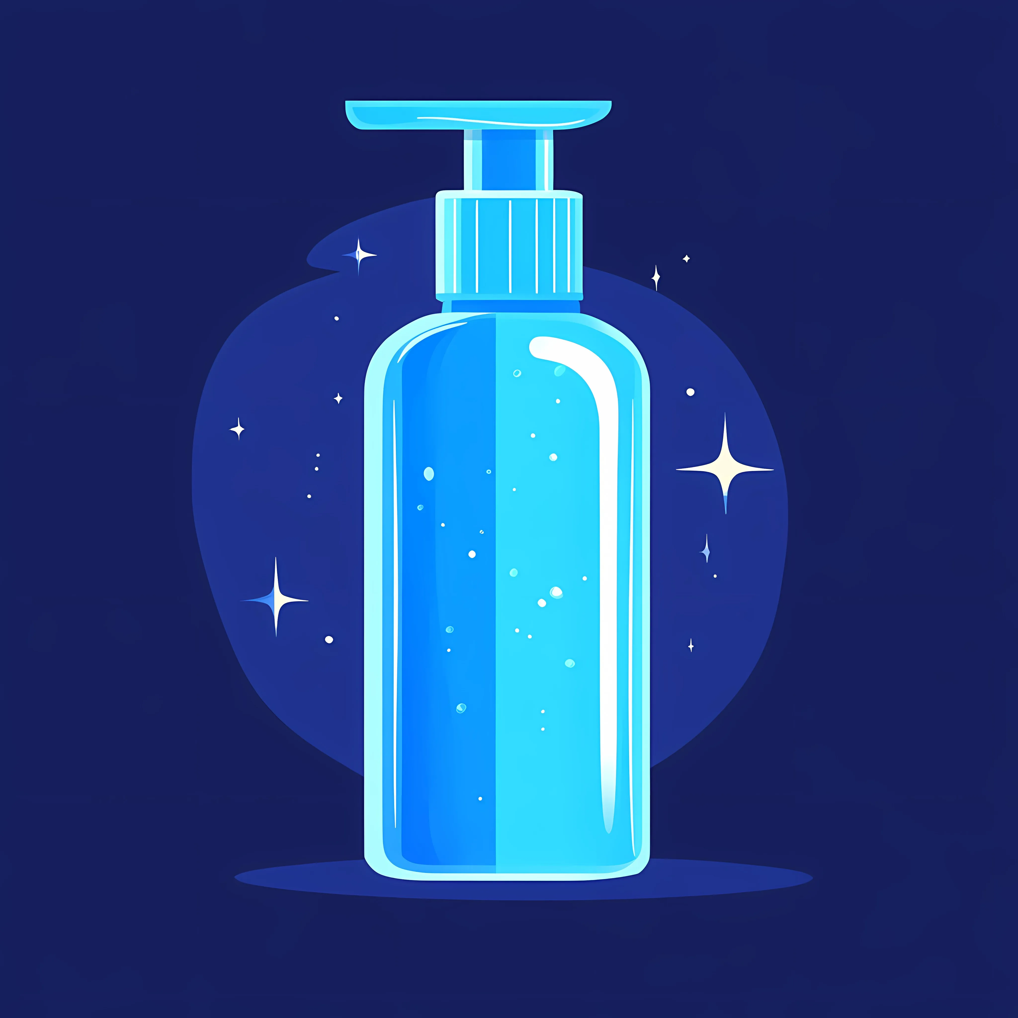 Blue Antiseptic Spray Bottle Vector Illustration — free download from Dotvec