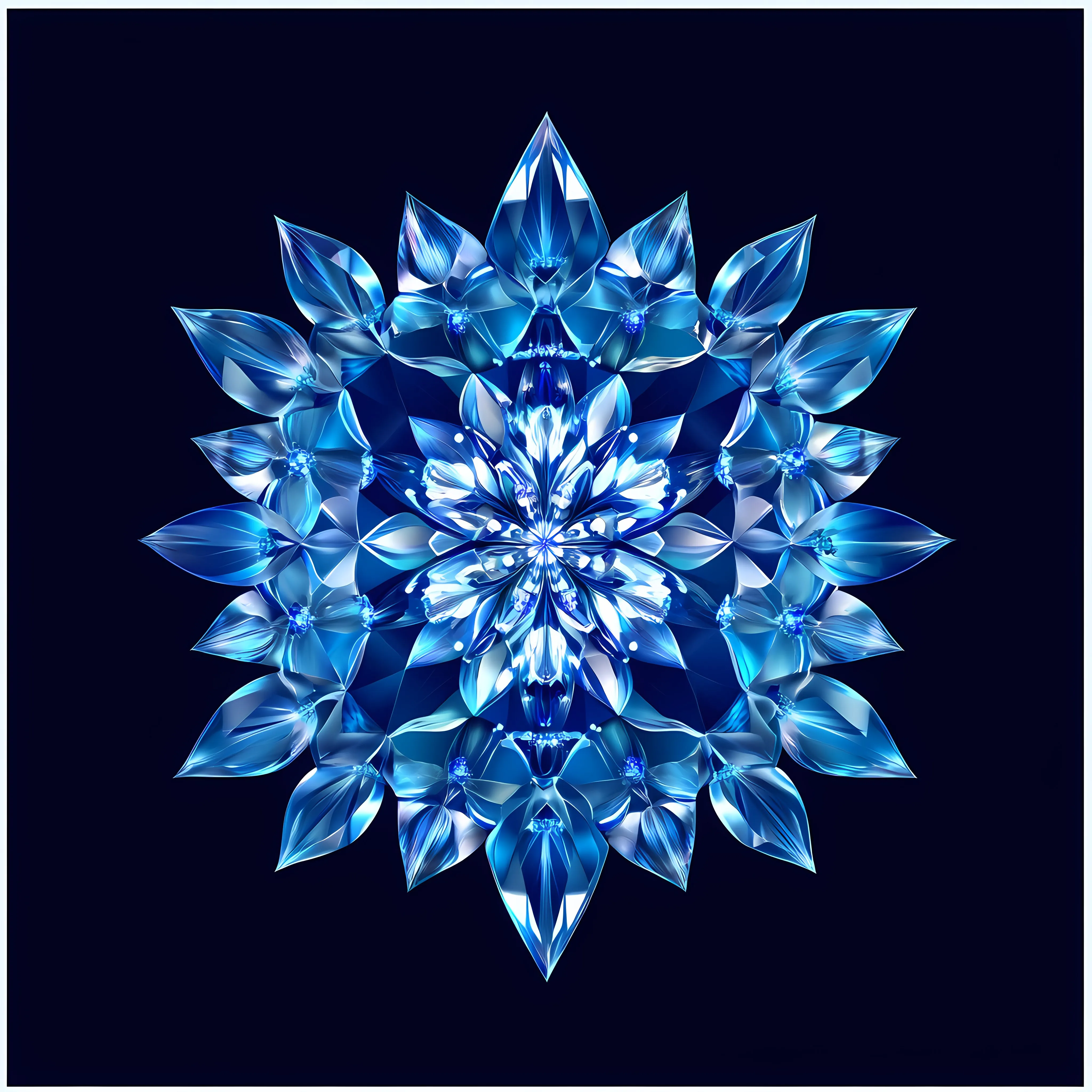 Blue Mandala Flower Vector Design Illustration — free download from Dotvec