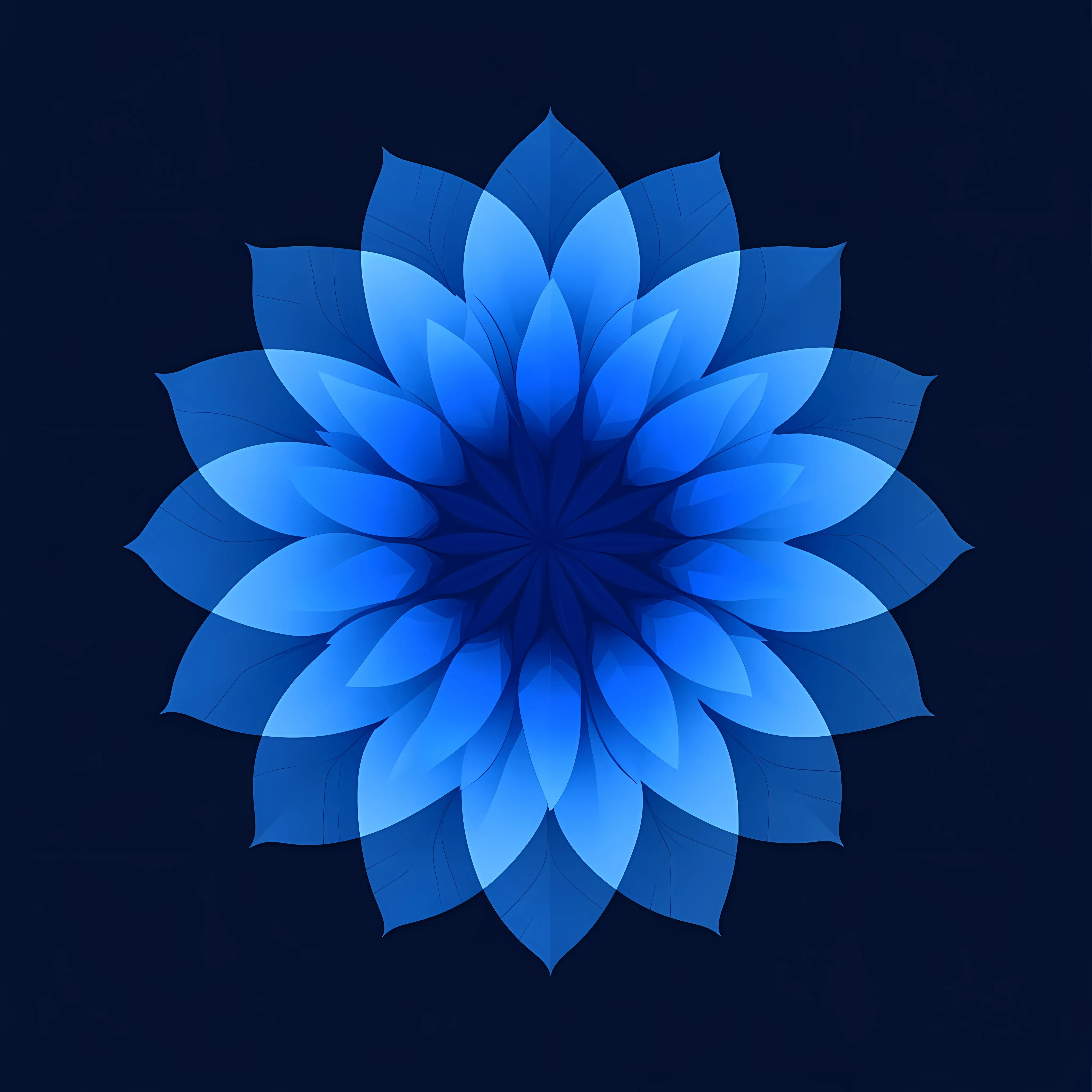 Blue Mandala Flower Vector Design Illustration — free download from Dotvec