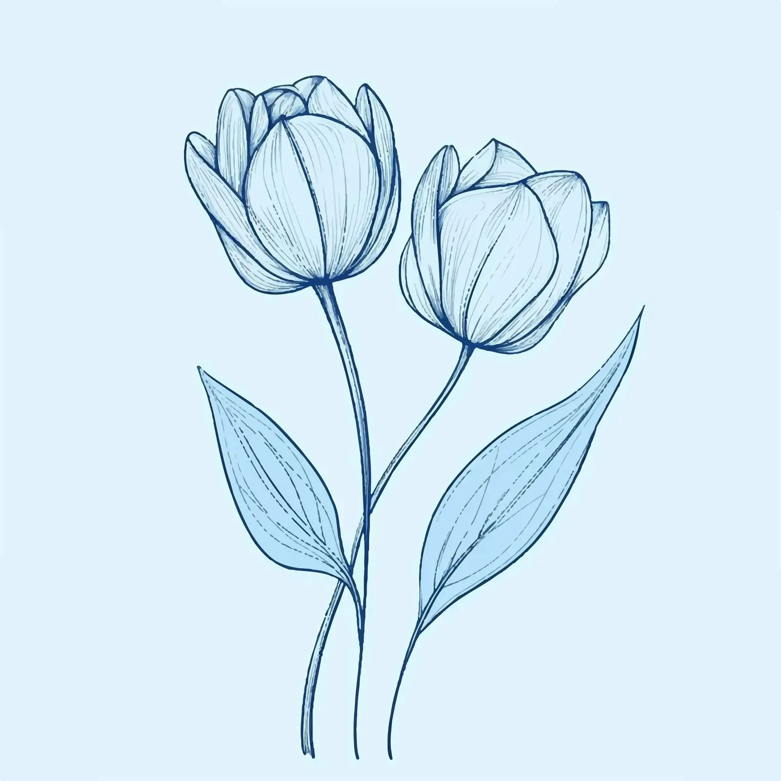 Blue Mandala Flower Vector Illustration — free download from Dotvec