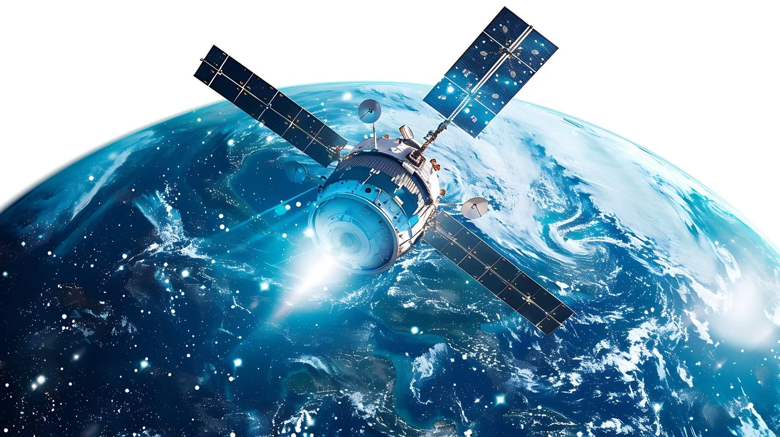 Earth with Launched Spacecraft — free download from Dotvec