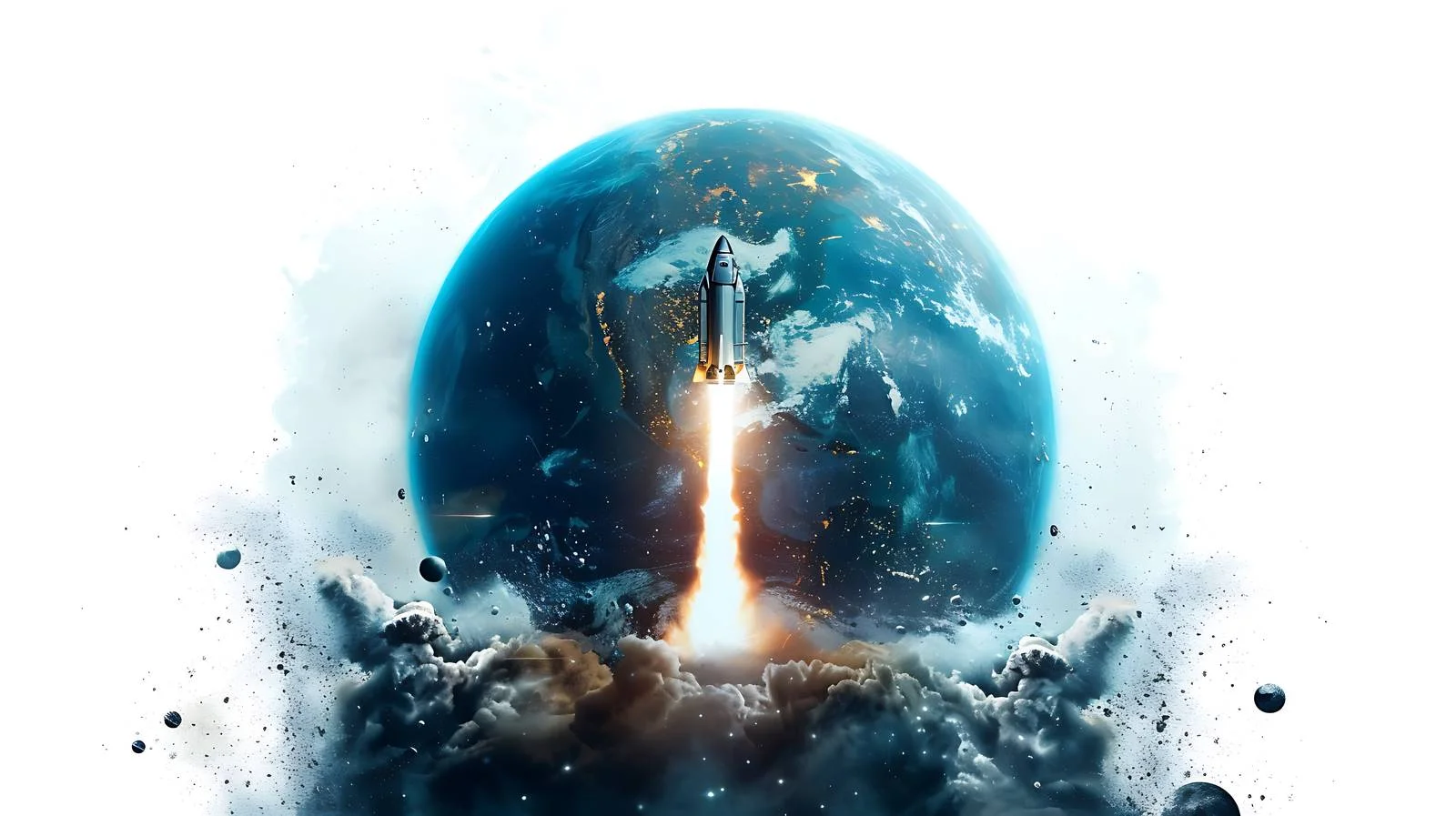 Earth & Spacecraft in Launch — free download from Dotvec