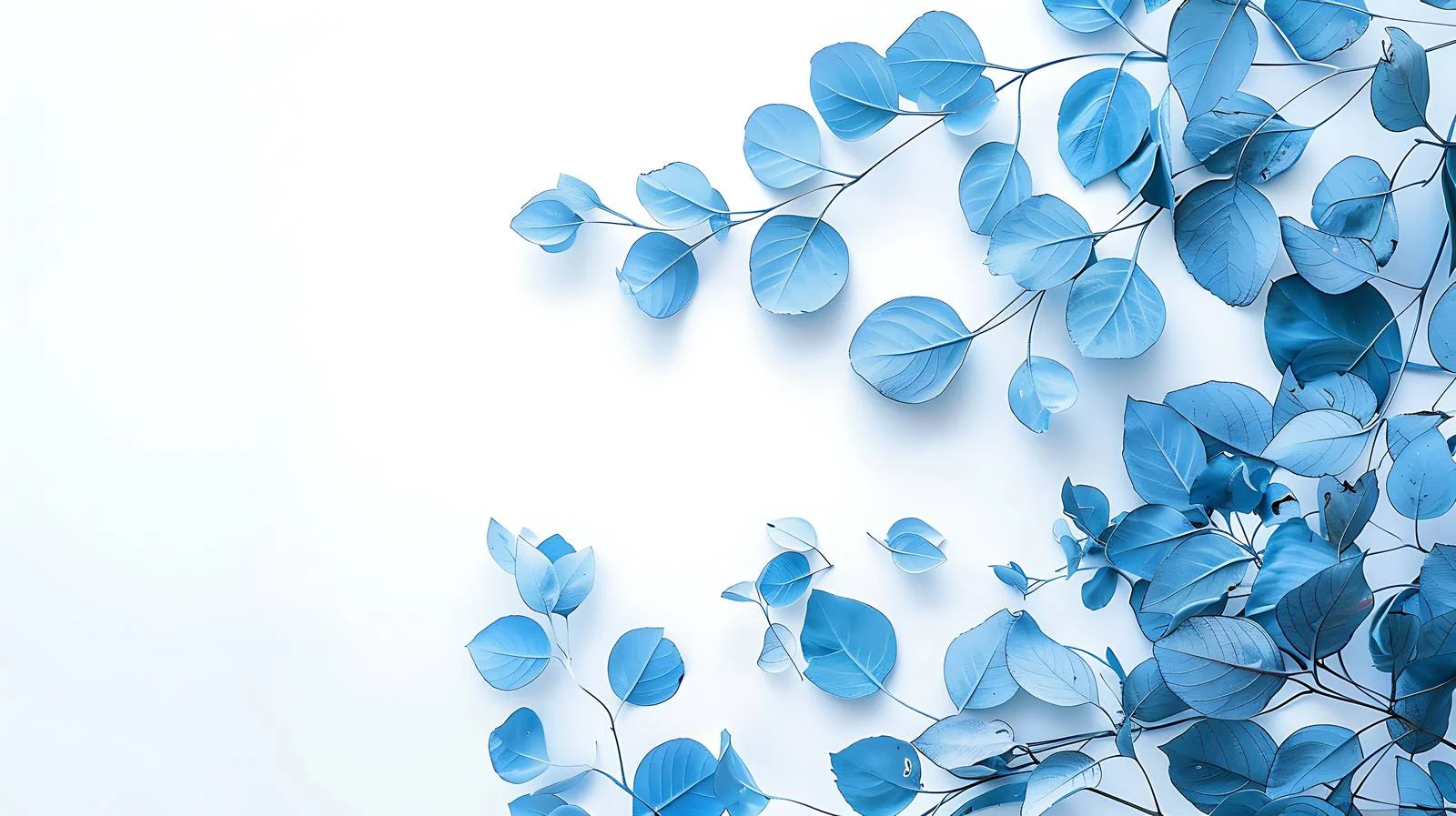 Vivid Blue Foliage in Autumn Landscape — free download from Dotvec