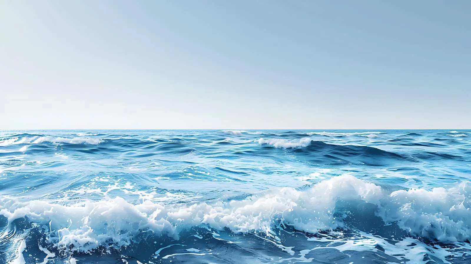 Baltic Sea Waves Under Clear Sky — free download from Dotvec