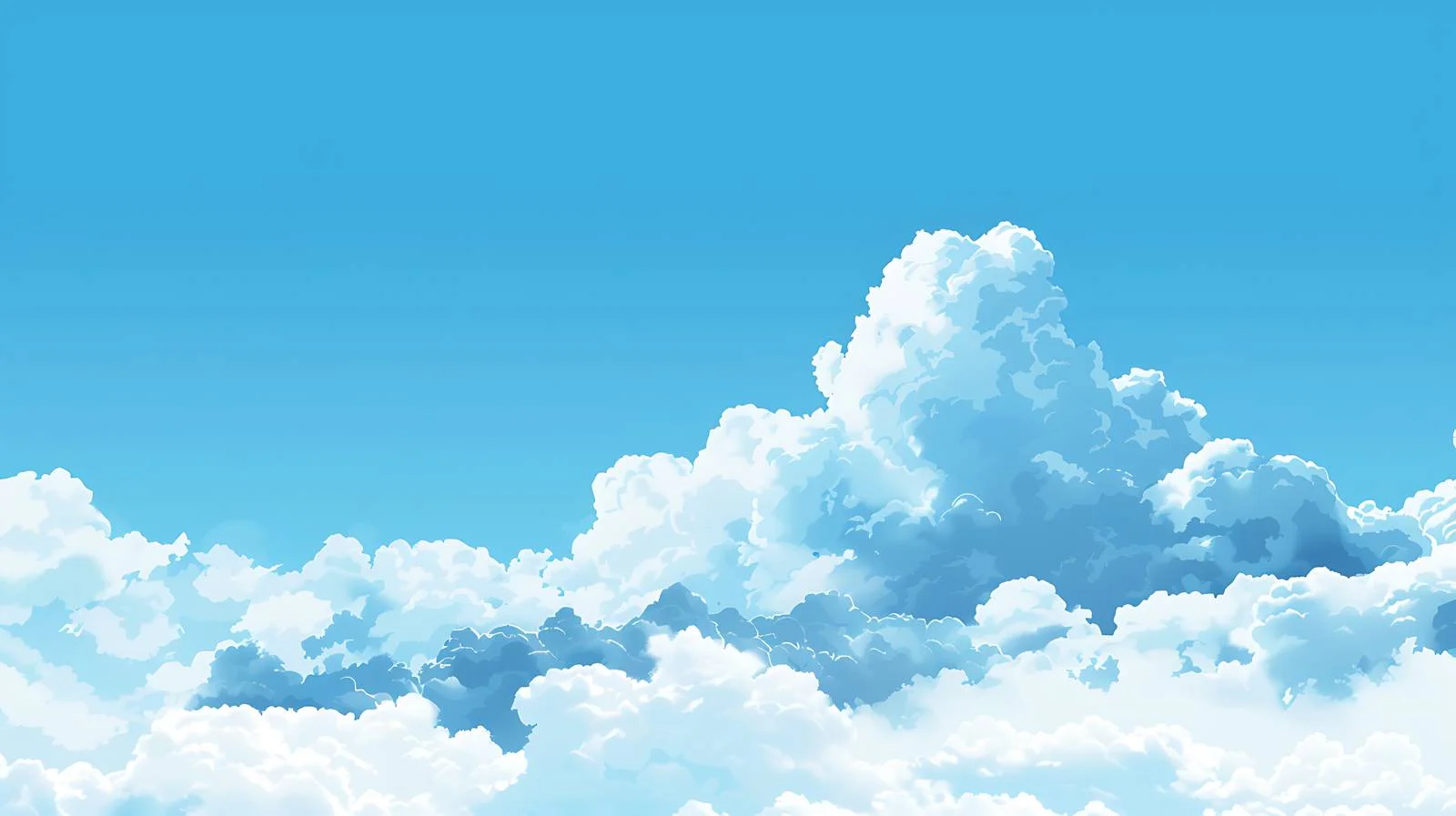 Soothing Blue Sky with White Clouds — free download from Dotvec