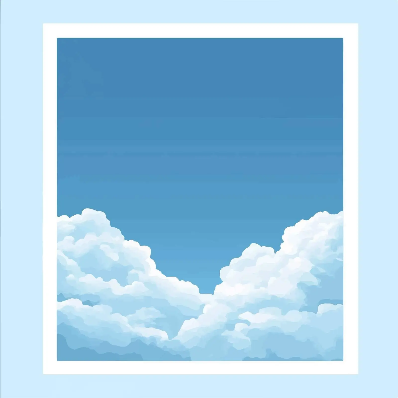 Flat Vector Illustration of Blue Sky — free download from Dotvec