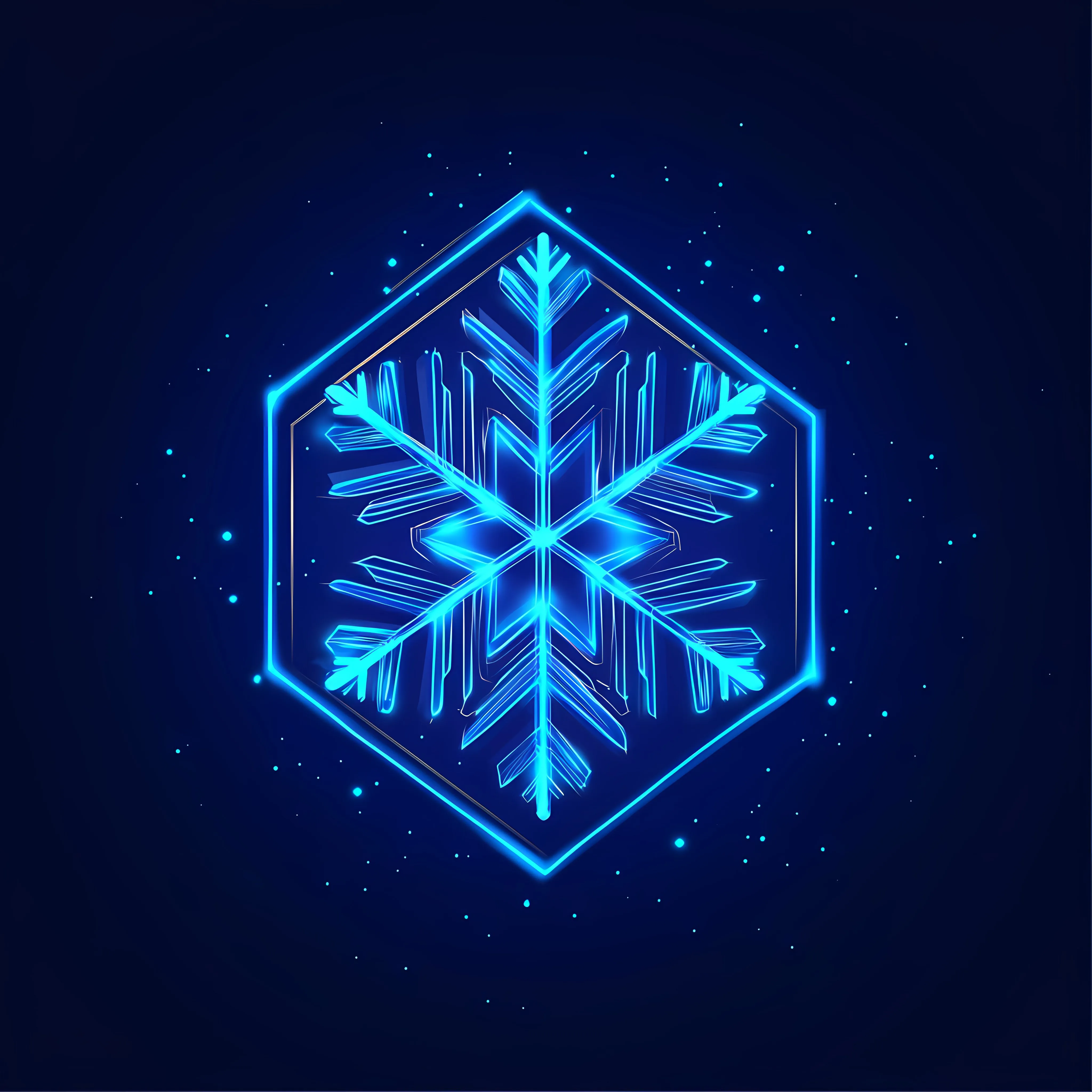 Blue Snowflake Vector Design for Winter Decor — free download from Dotvec