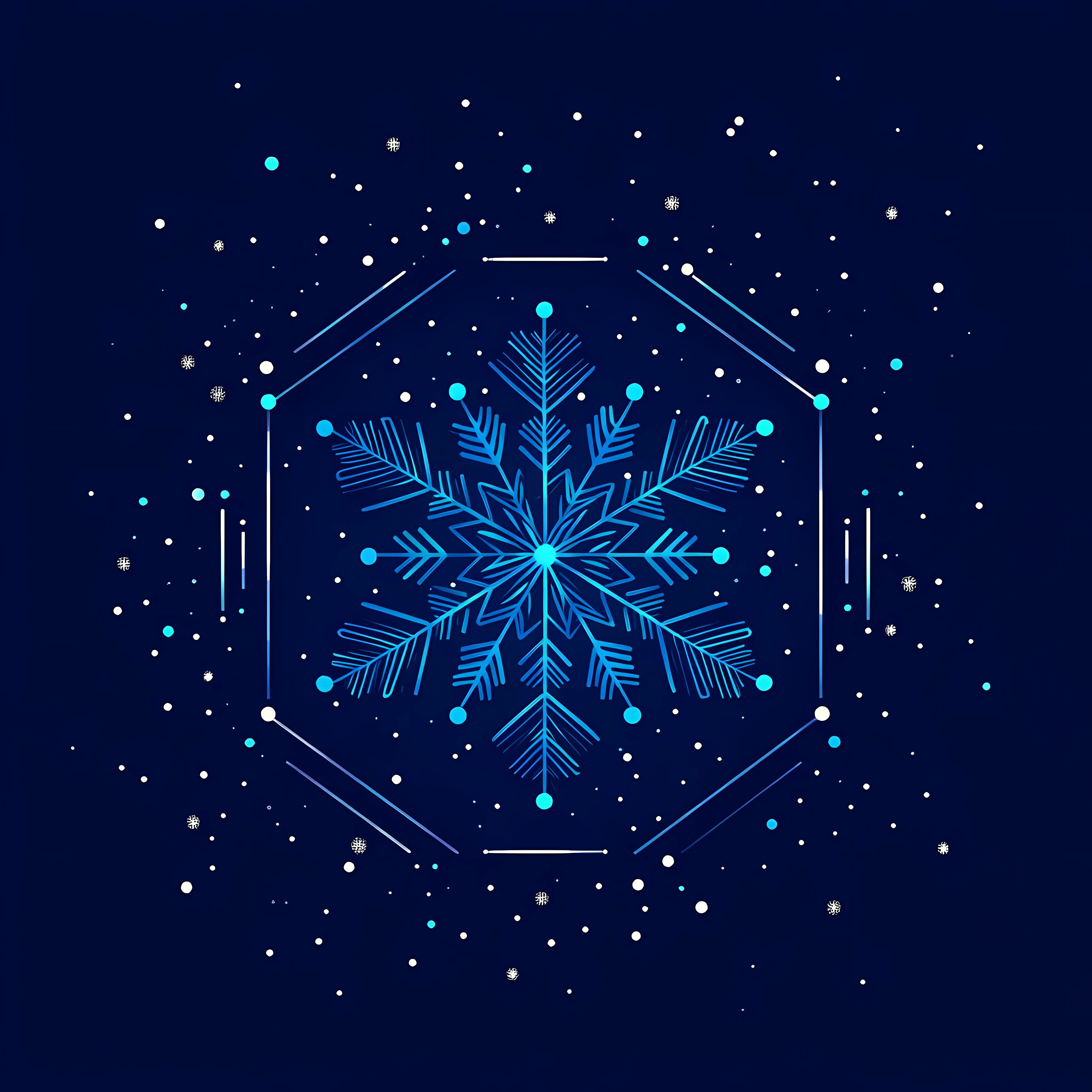 Blue Winter Snowflake Vector Design — free download from Dotvec