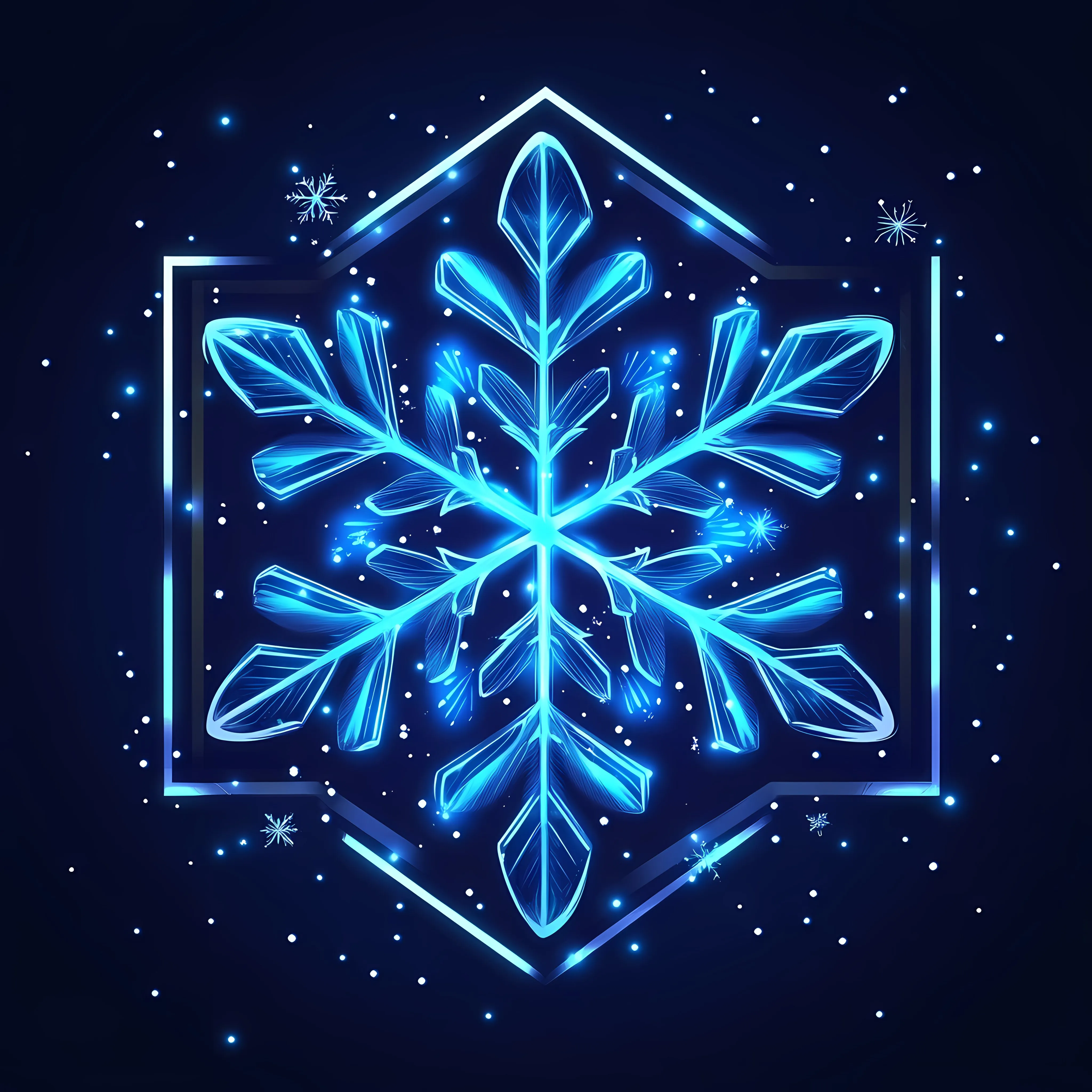 Blue Winter Snowflake Vector Design — free download from Dotvec