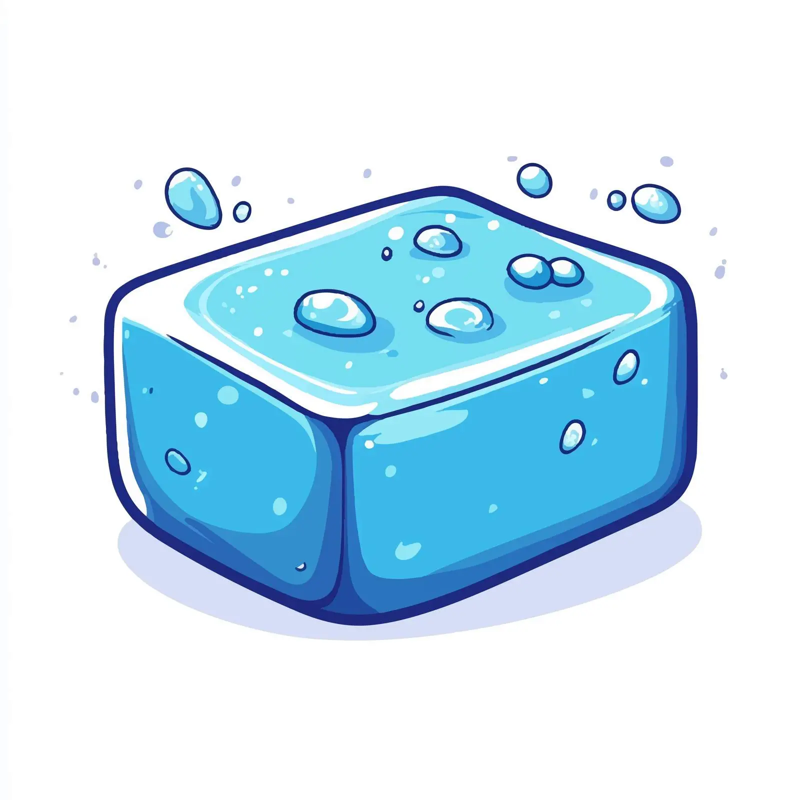 Hand Drawn Blue Soap Illustration — free download from Dotvec