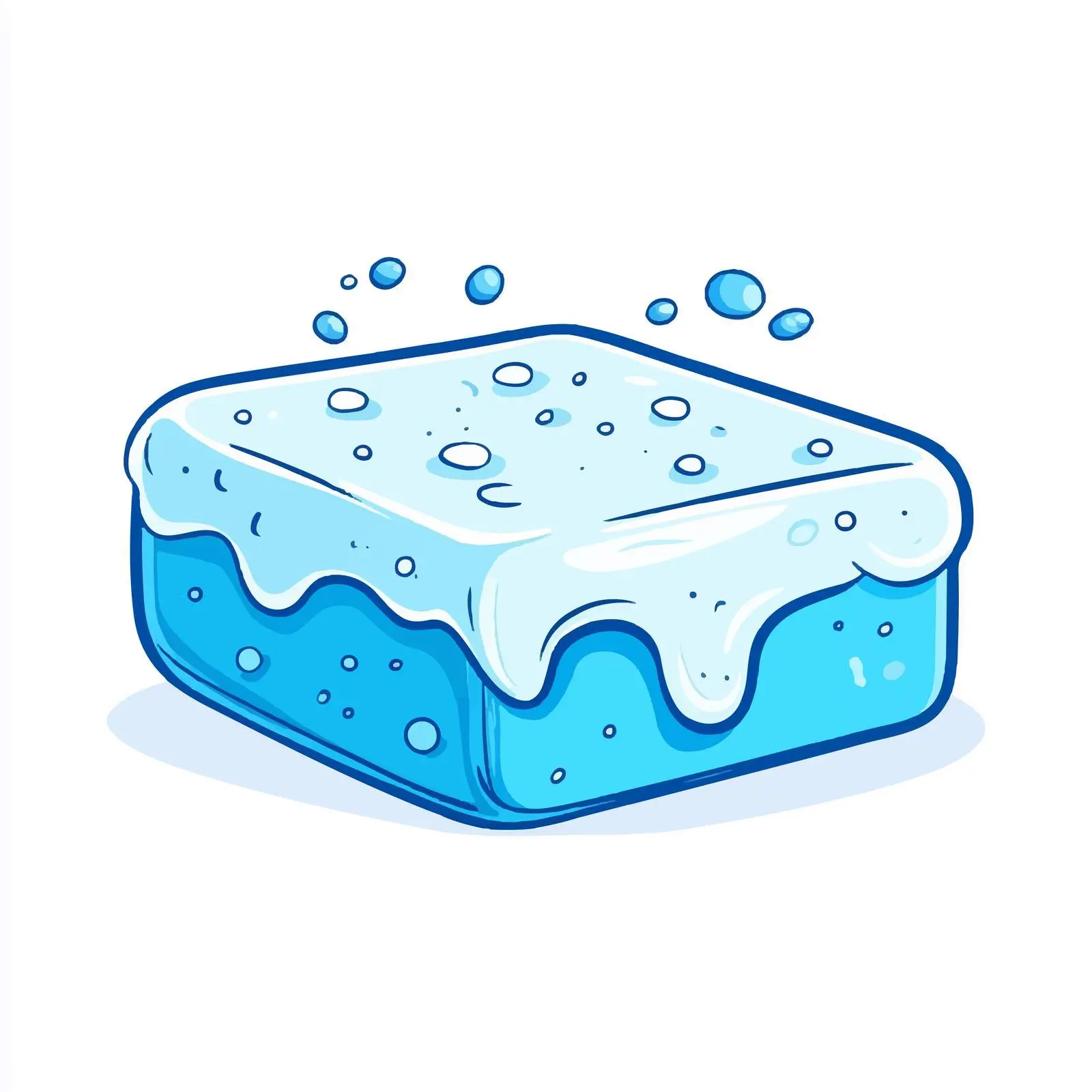 Hand-Drawn Blue Soap Illustration — free download from Dotvec