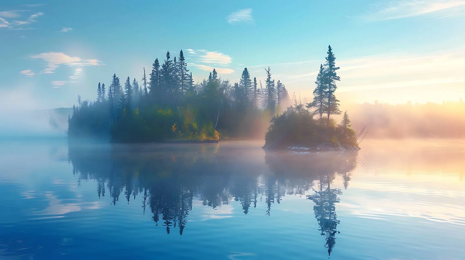 Tranquil Northern Minnesota Lake and Island — free download from Dotvec