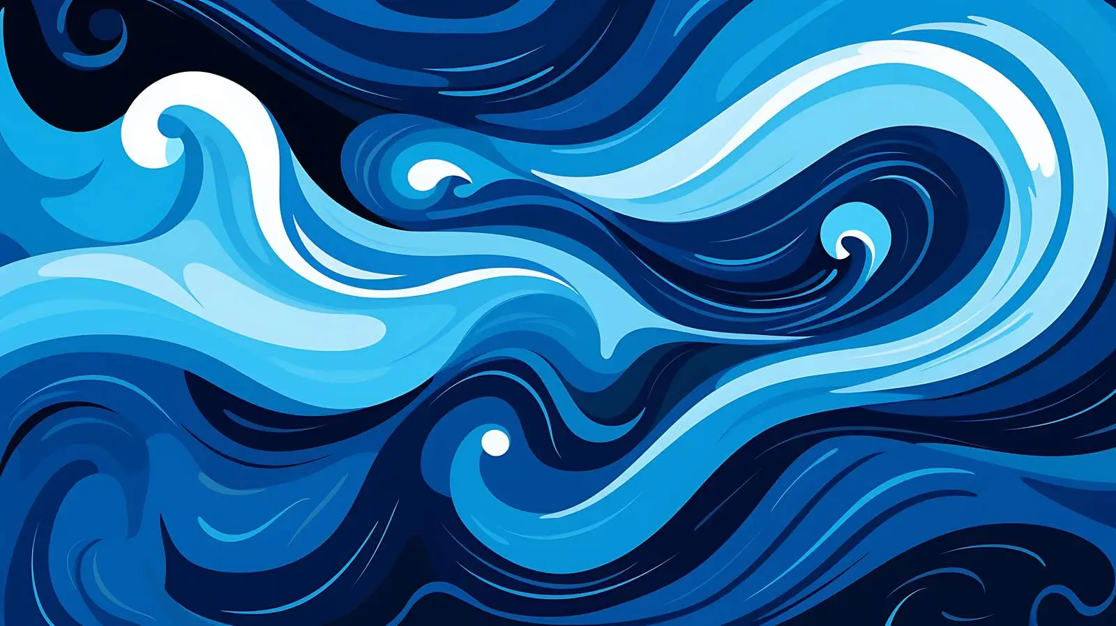 Elegant Blue Waves Card Design – free waveform image from Dotvec