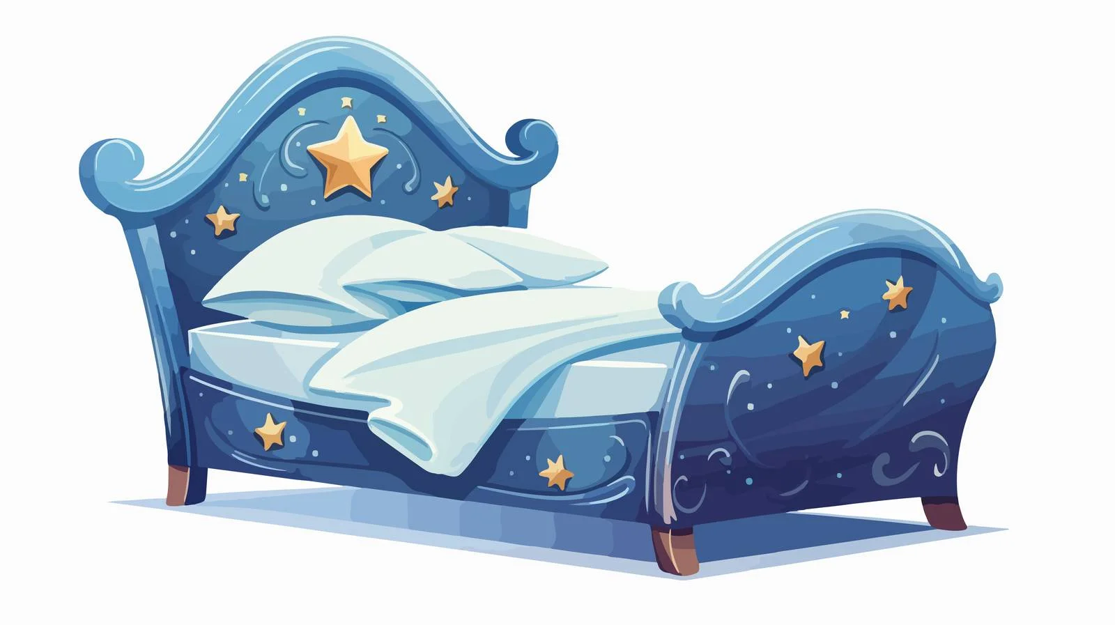 Premium Blue Kid Bed — free download from Dotvec