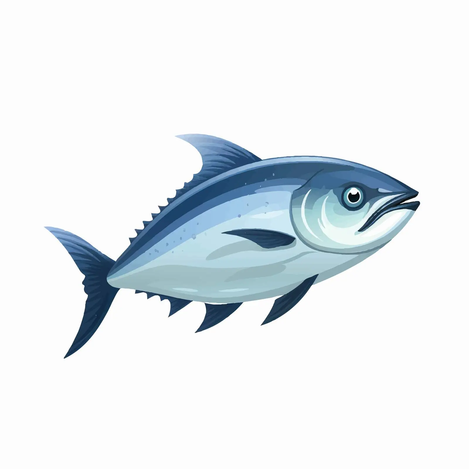Bluefish Vector Illustration on White Background — free download from Dotvec