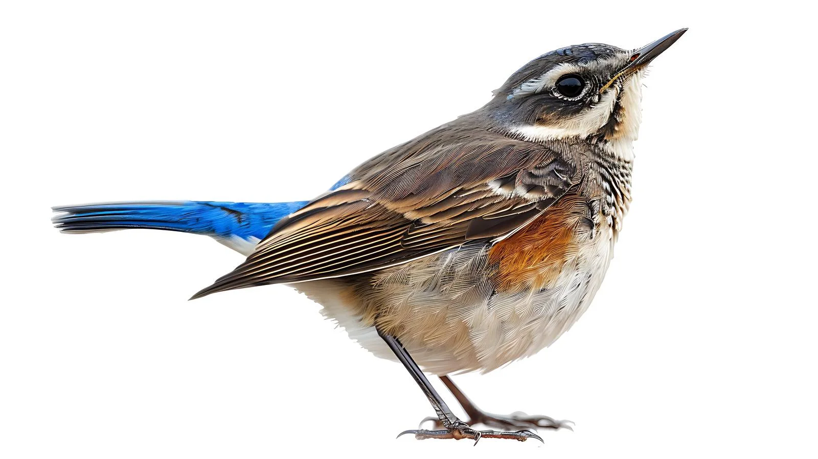 Exquisite Bluethroat Bird Isolated Close-Up — free download from Dotvec