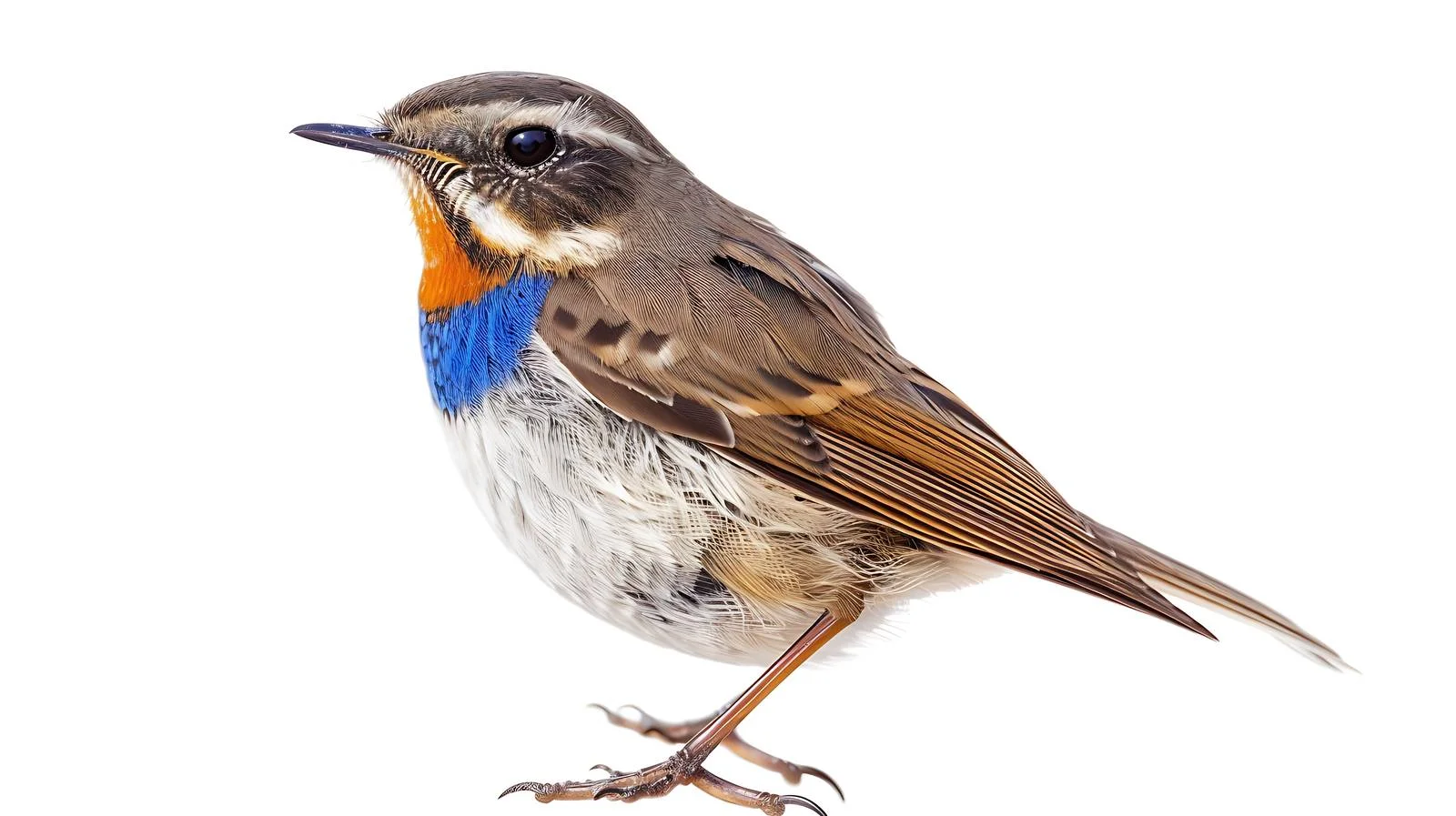 Exquisite Bluethroat Bird Isolated Close-Up — free download from Dotvec