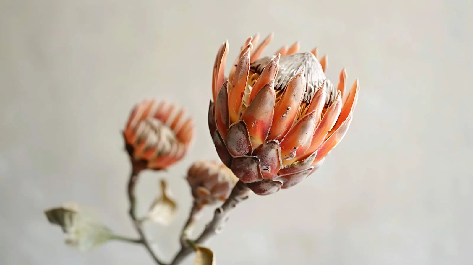 Elegant Dried Protea Flower in Vase — free download from Dotvec
