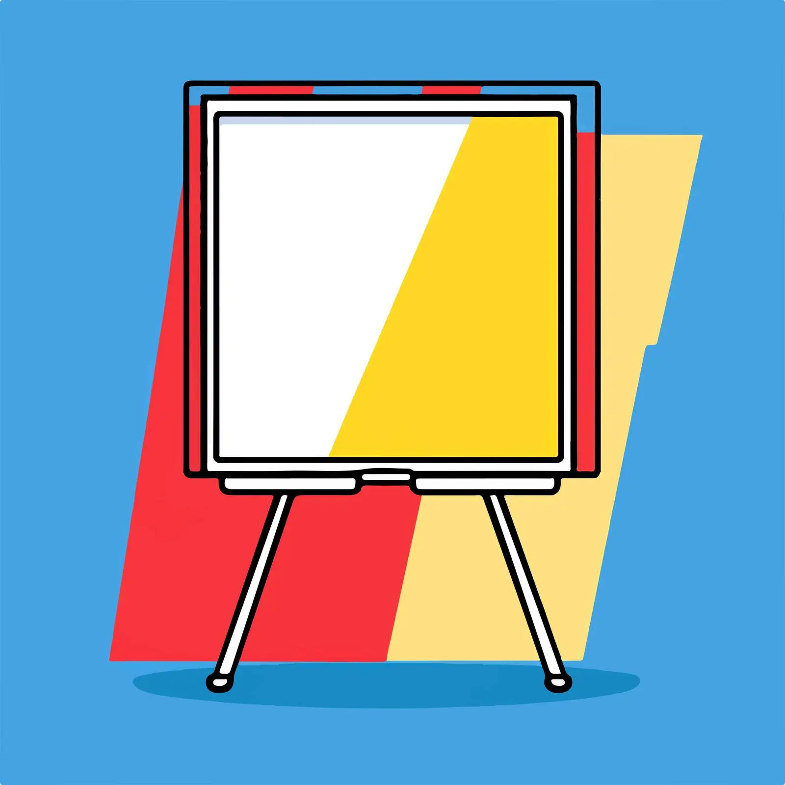 Outline Icon of Board Stand — free download from Dotvec