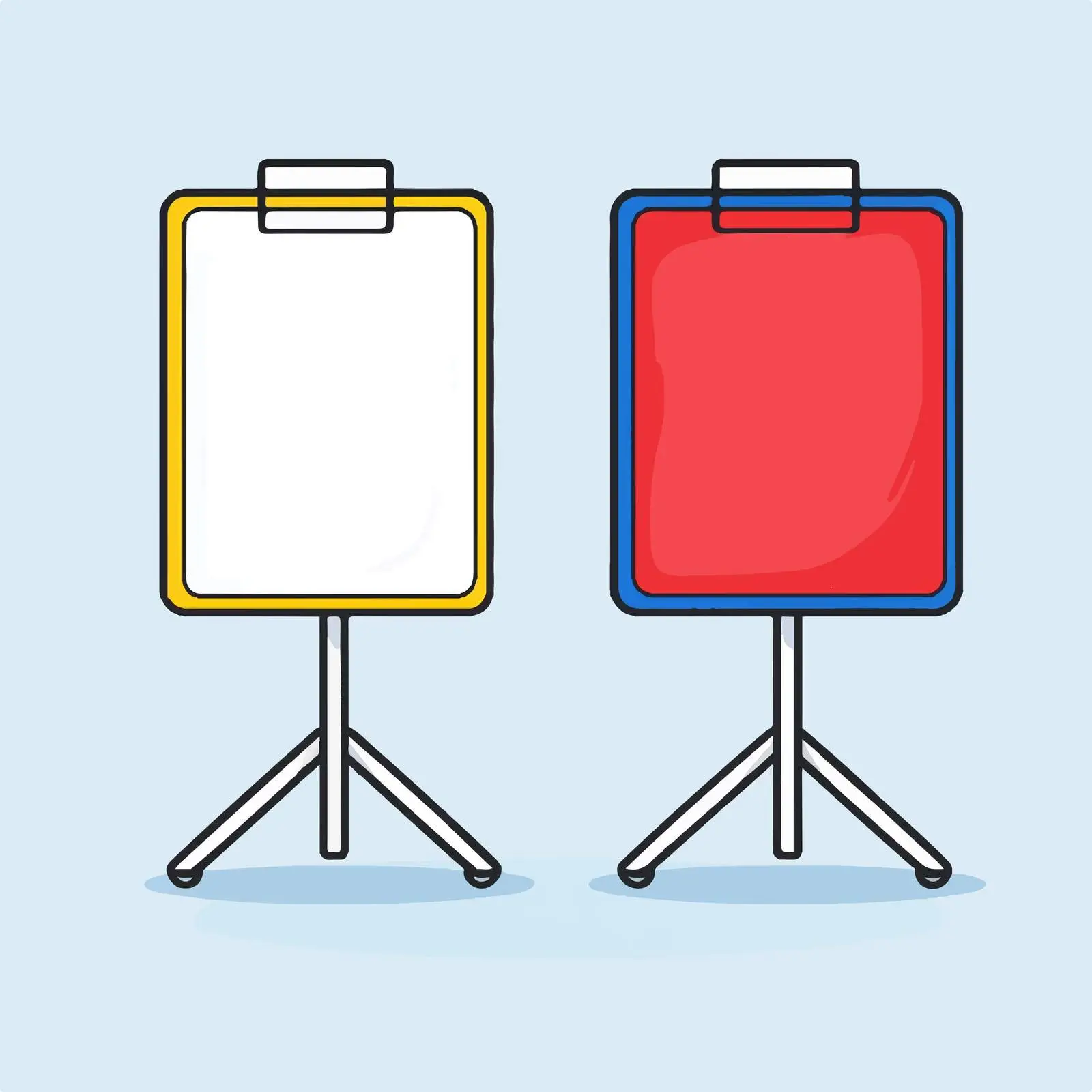 Thin Outline Board Stand Icon — free download from Dotvec