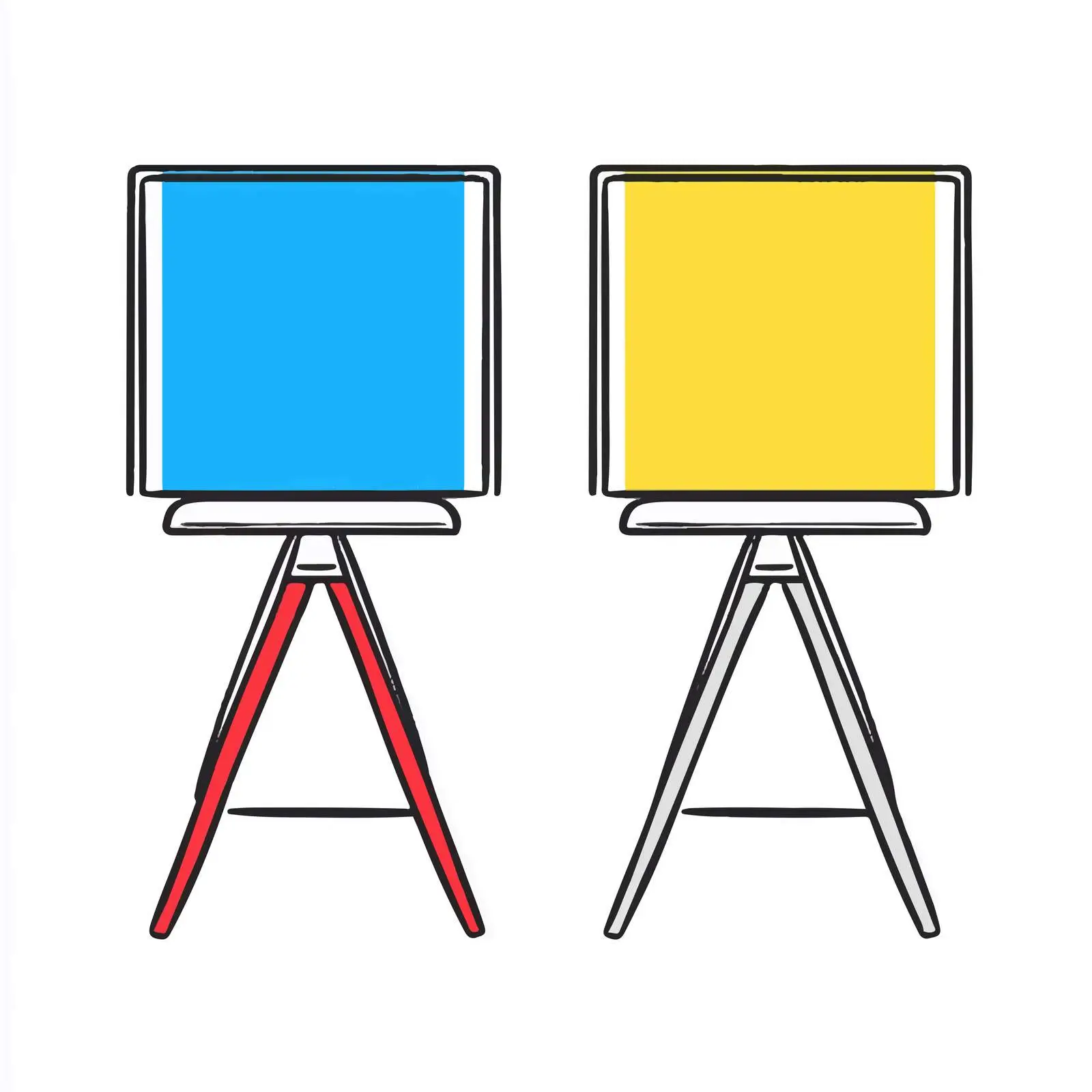 Outline Icon of Board Stand — free download from Dotvec