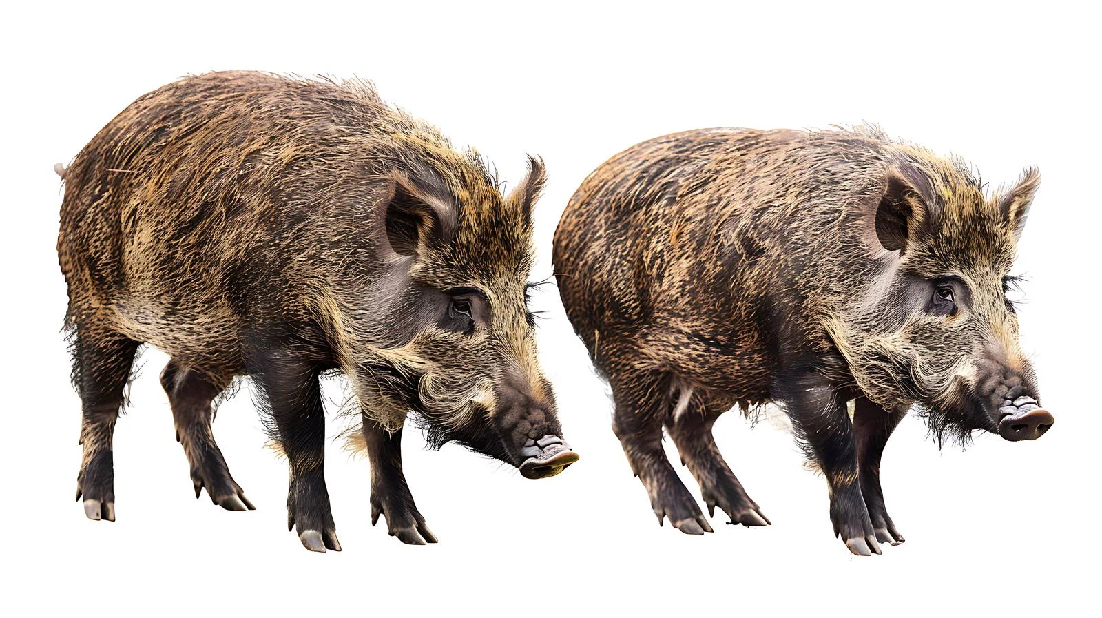 Majestic boars on white background — free download from Dotvec