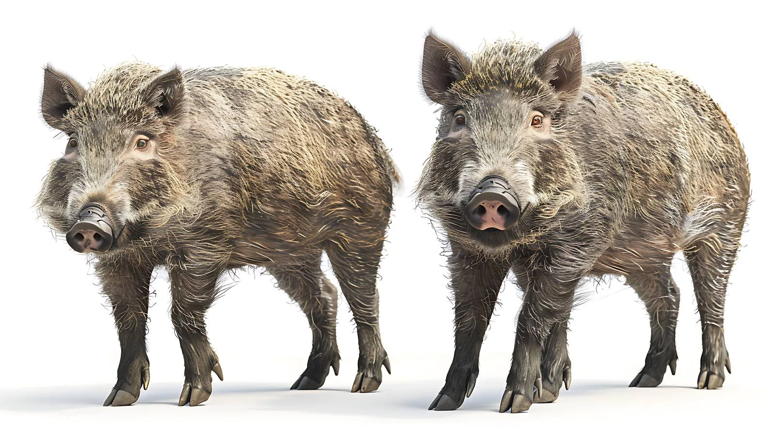Majestic boars isolated on white background — free download from Dotvec
