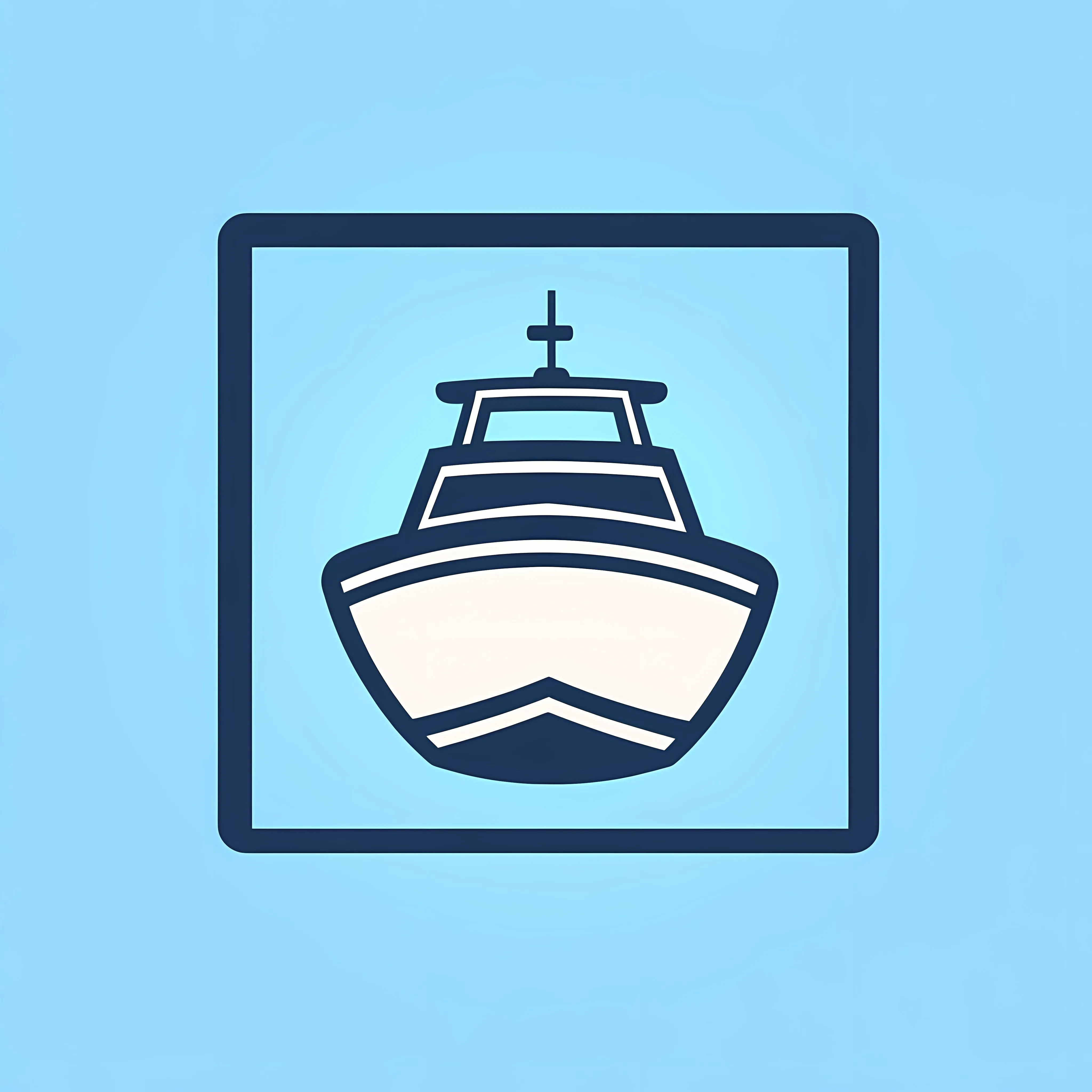Boat Icon Vector on Blue Background — free download from Dotvec