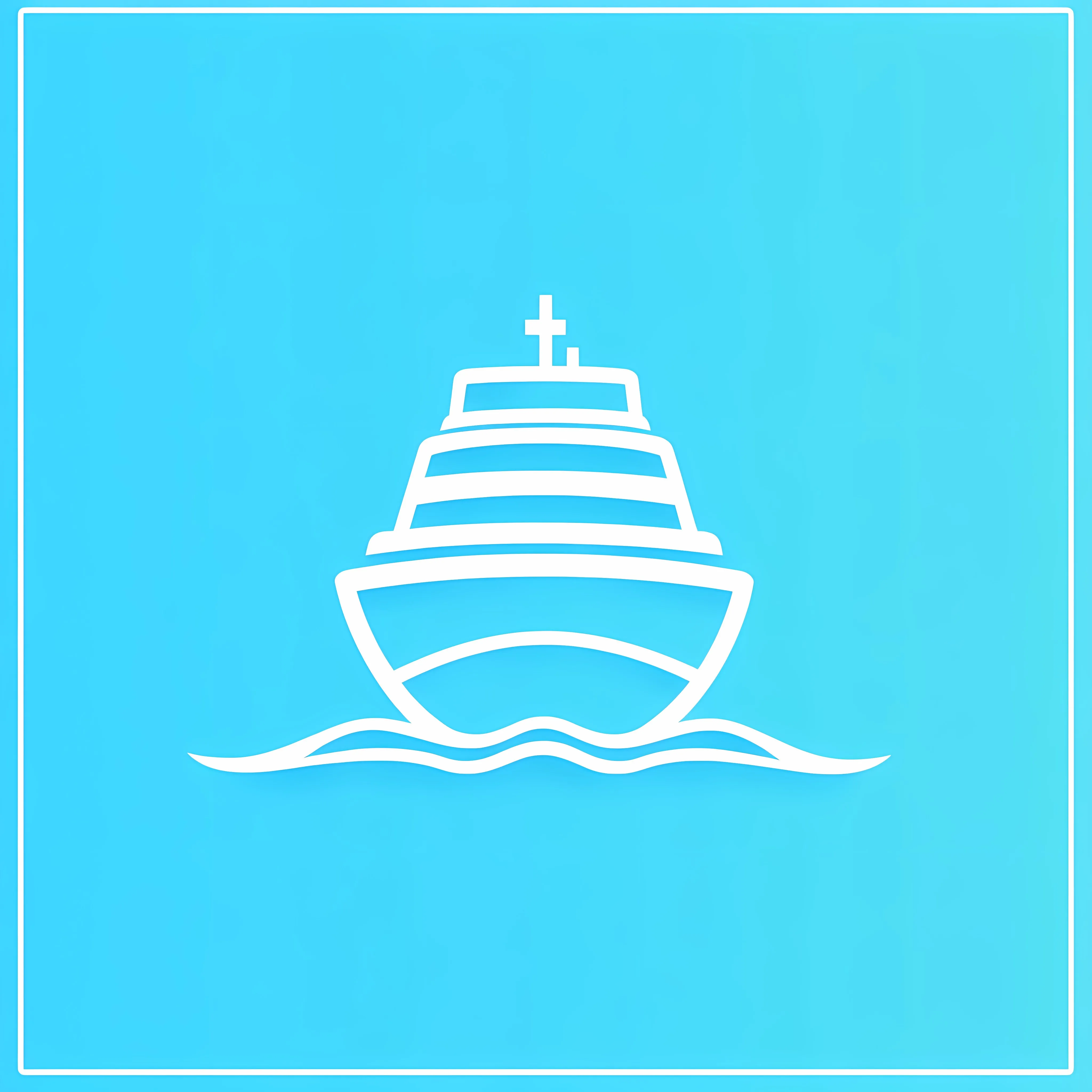 Boat Icon Vector on Blue Background — free download from Dotvec
