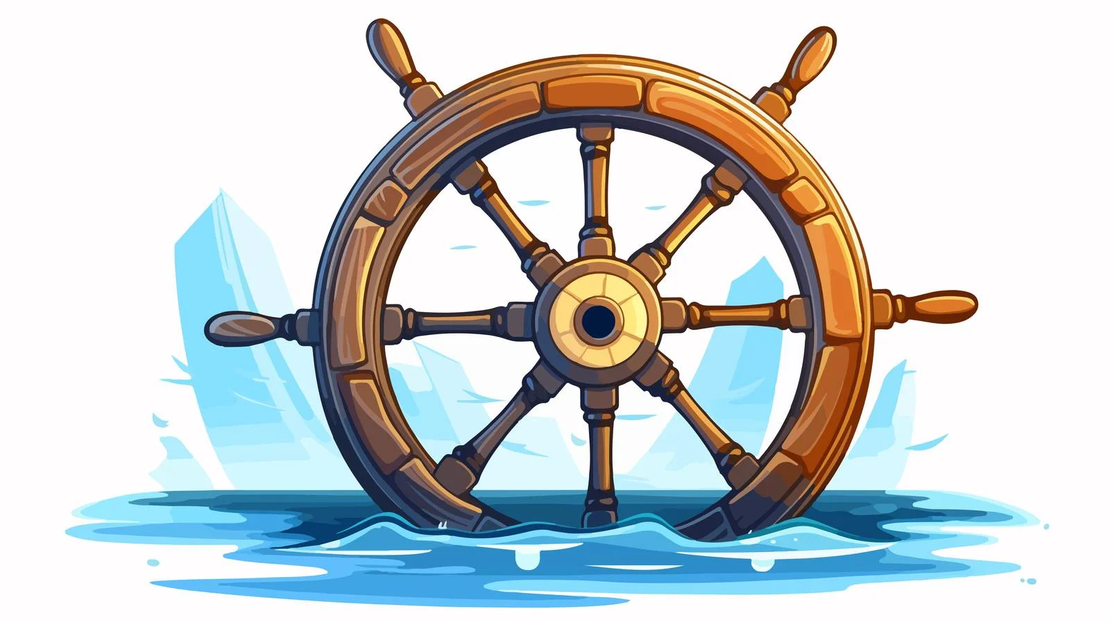 Maritime Equipment on Ocean with Sailor — free download from Dotvec
