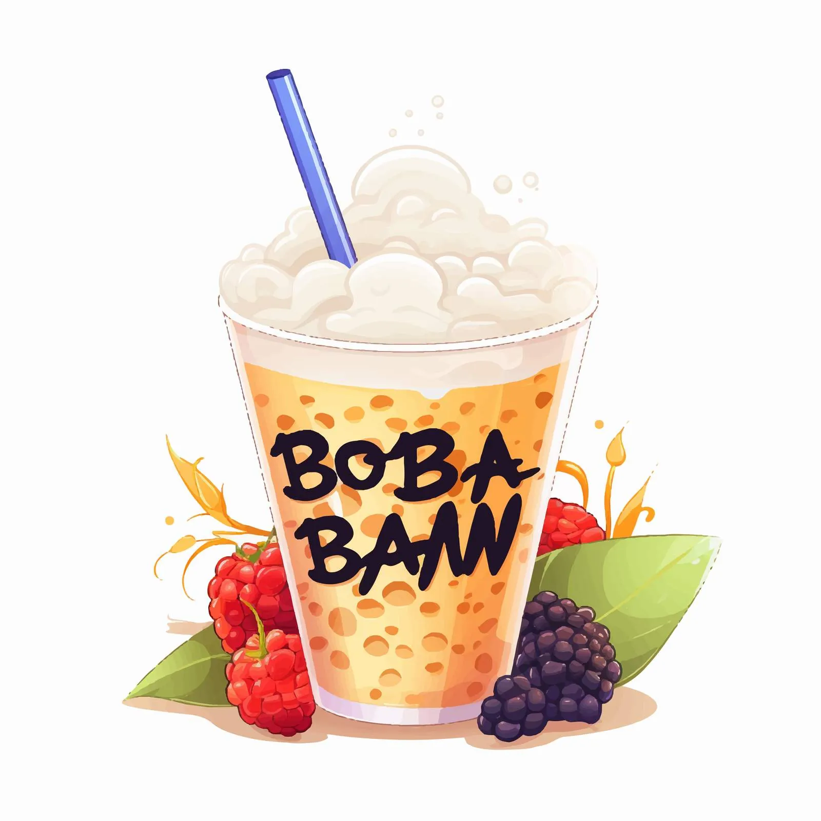 Summer Vibes and Bubble Tea Composition — free download from Dotvec