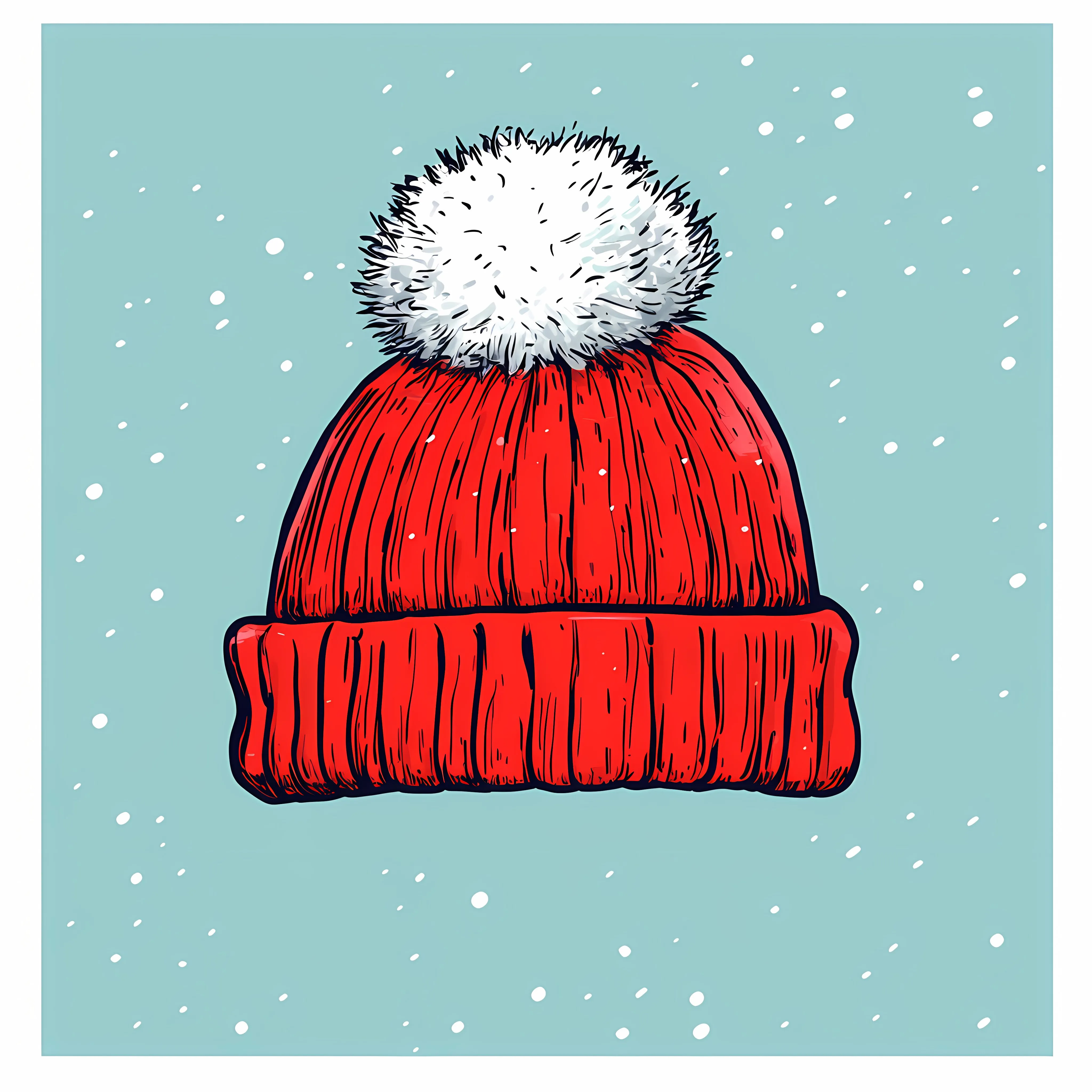 Hand Drawn Bobble Hat Vector Illustration – free bob image from Dotvec