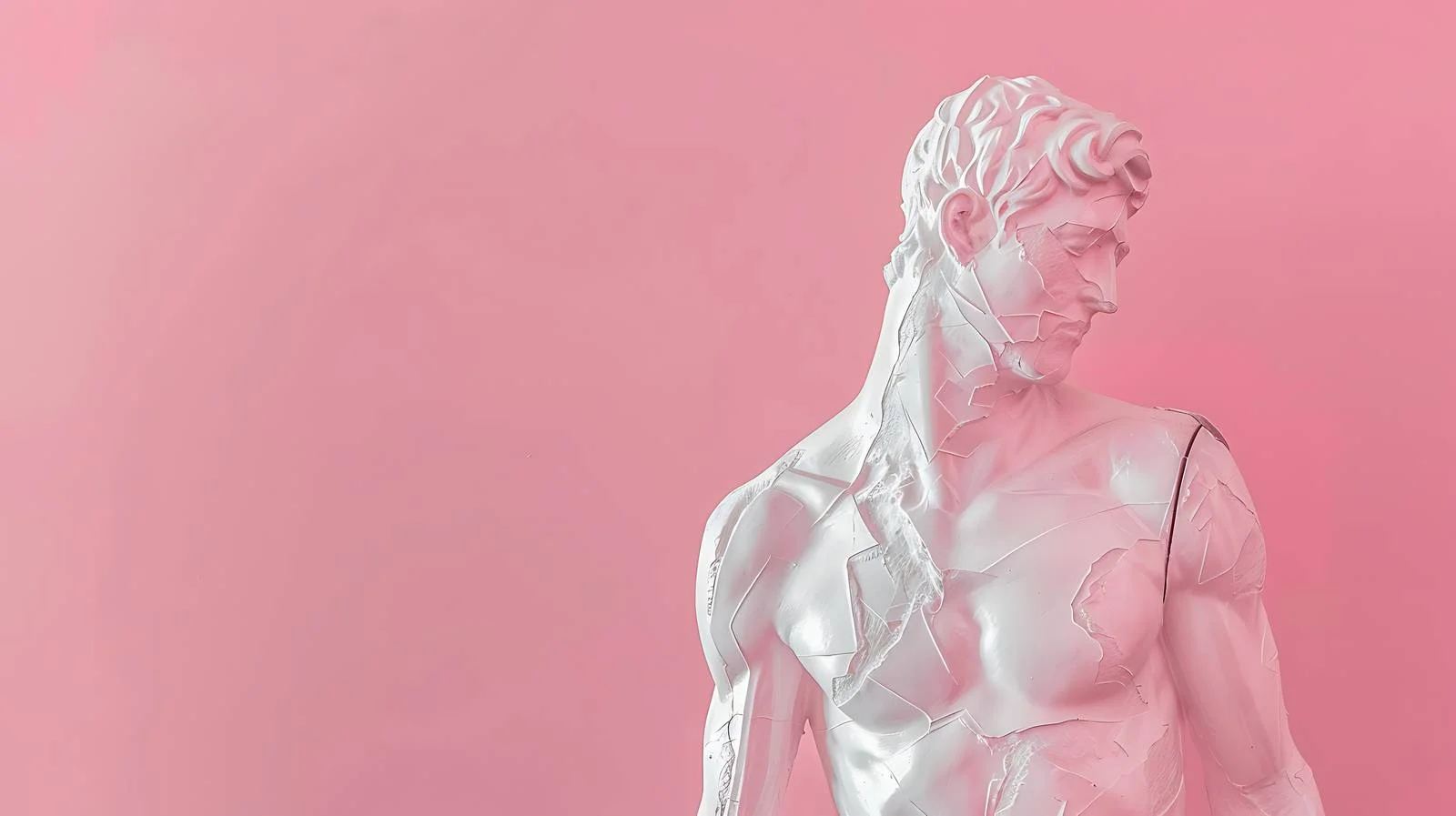 Minimalist Statue on Pink Background — free download from Dotvec