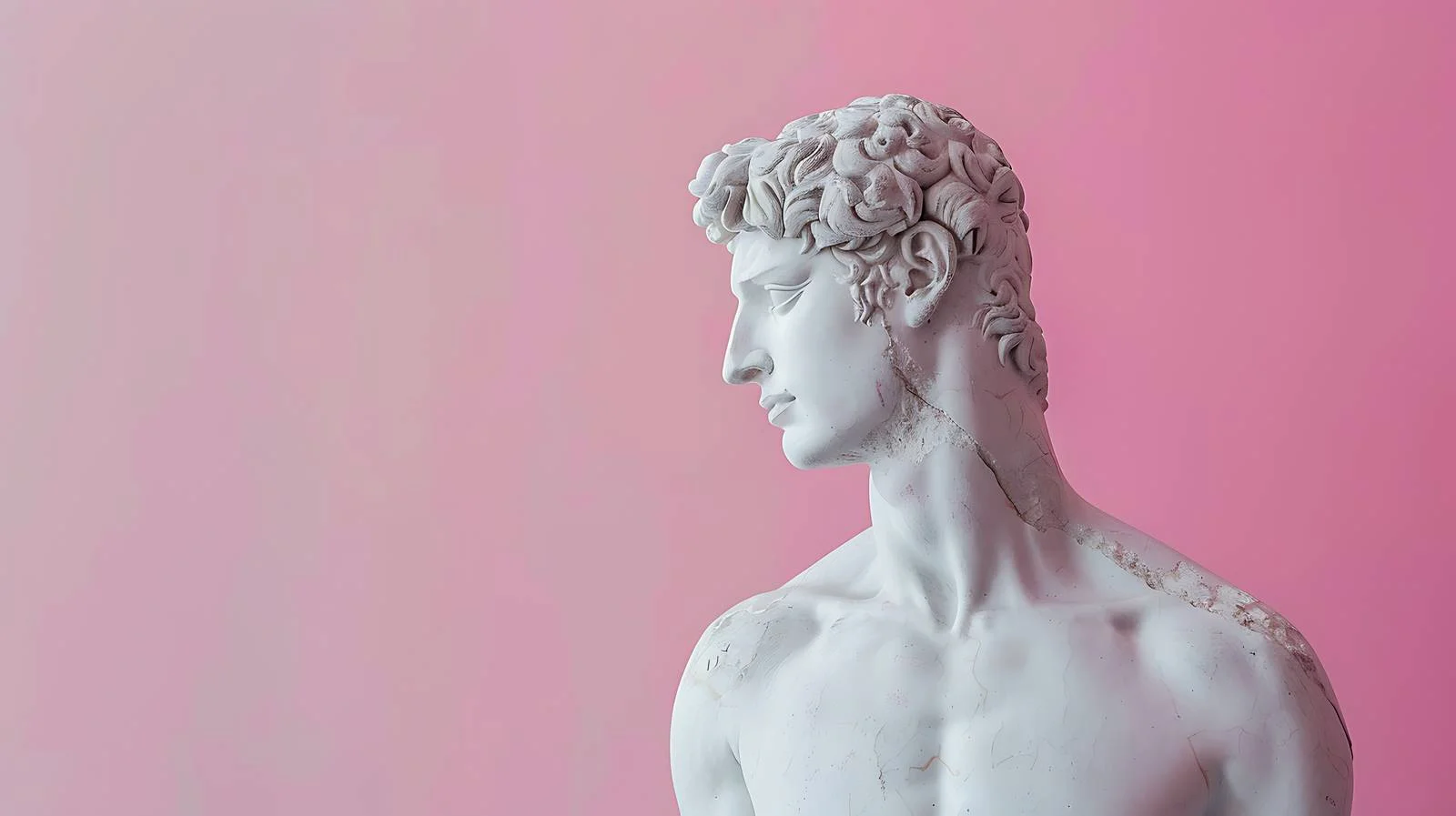Minimalist Statue on Pink Background — free download from Dotvec