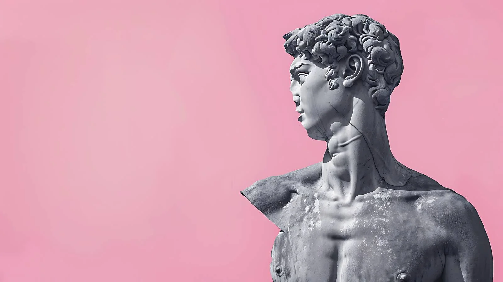 Minimalist Statue on Pink Background — free download from Dotvec