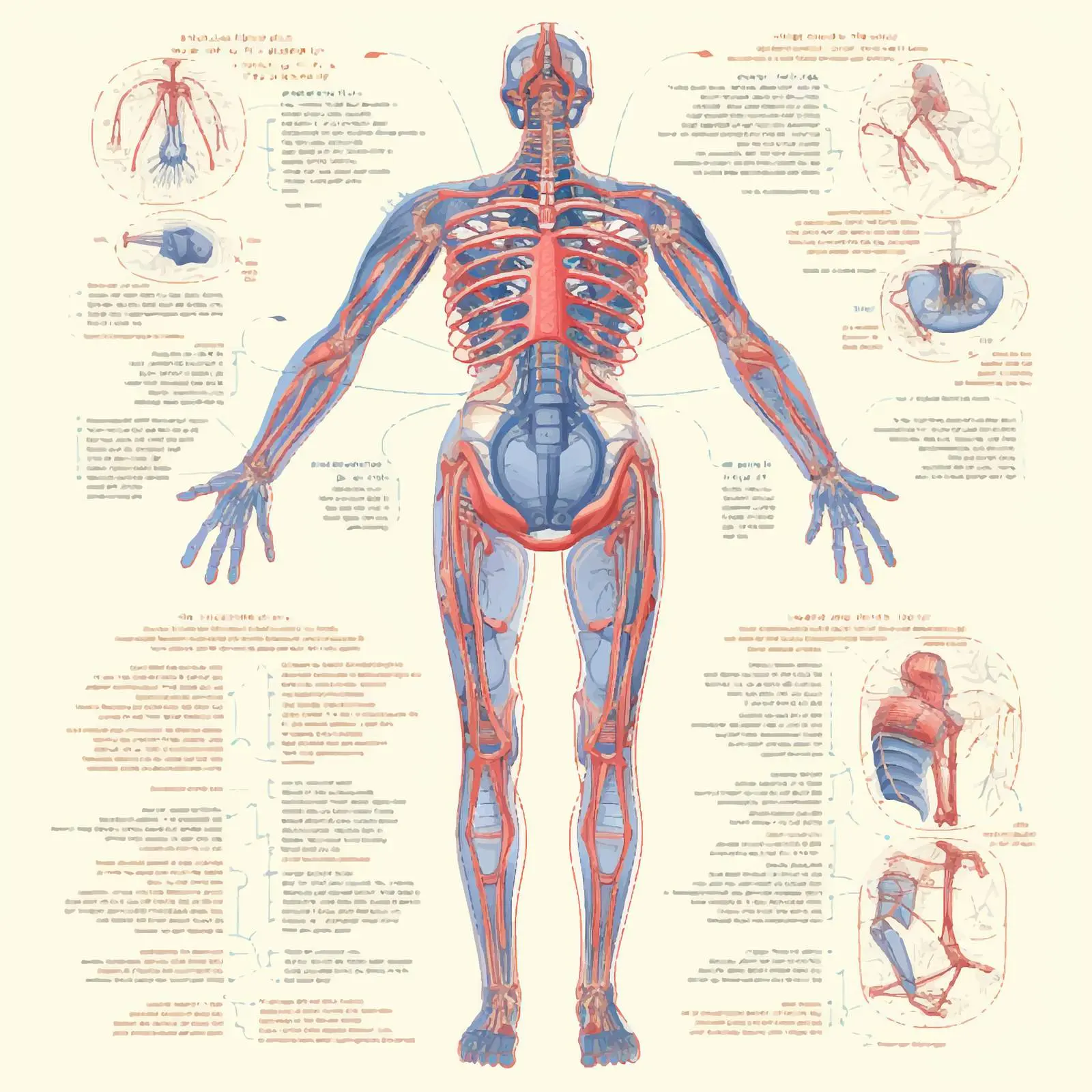 Cartoon Body System Vector Illustration — free download from Dotvec