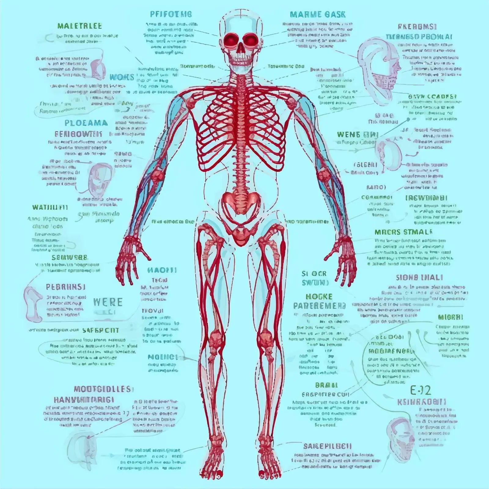 Cartoon Body System Vector Illustration — free download from Dotvec