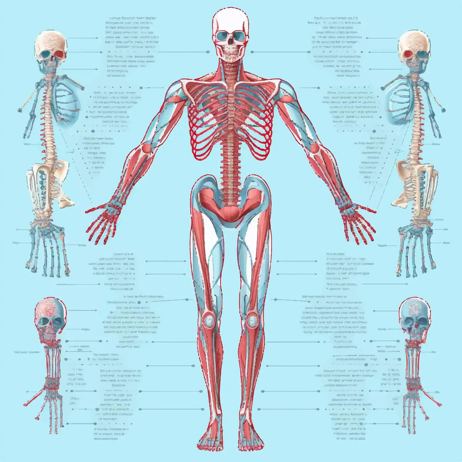 Cartoon Body System Vector Illustration – free health communication image from Dotvec