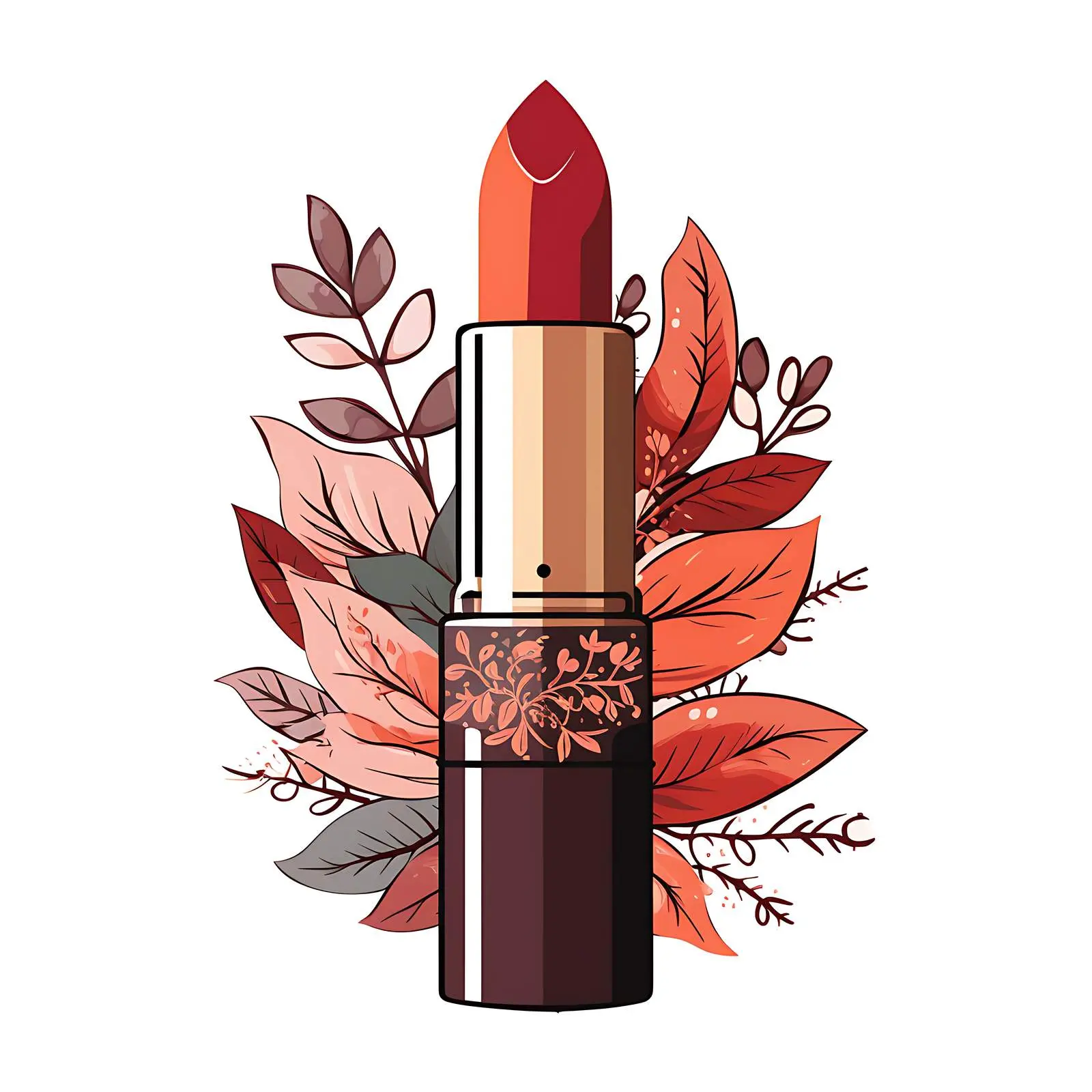 Boho Pattern Lipstick Beauty Accessory Card — free download from Dotvec