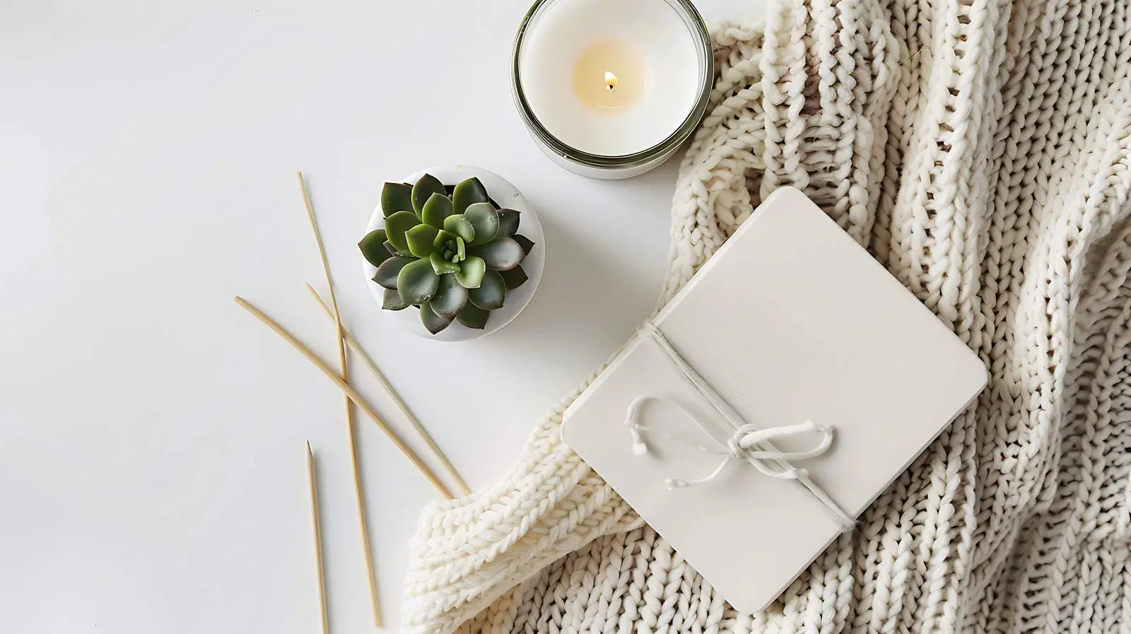 Modern Boho Minimalist Home Workspace Desk Setup — free download from Dotvec