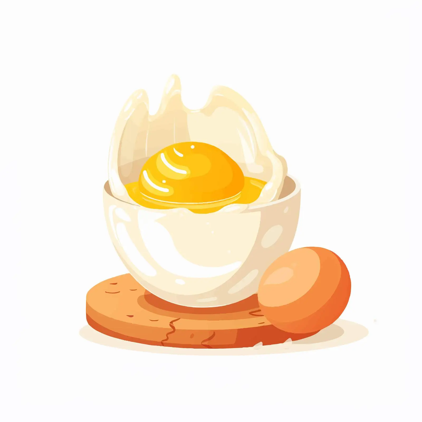 Boiled Chicken Egg in Egg Cup Holder — free download from Dotvec