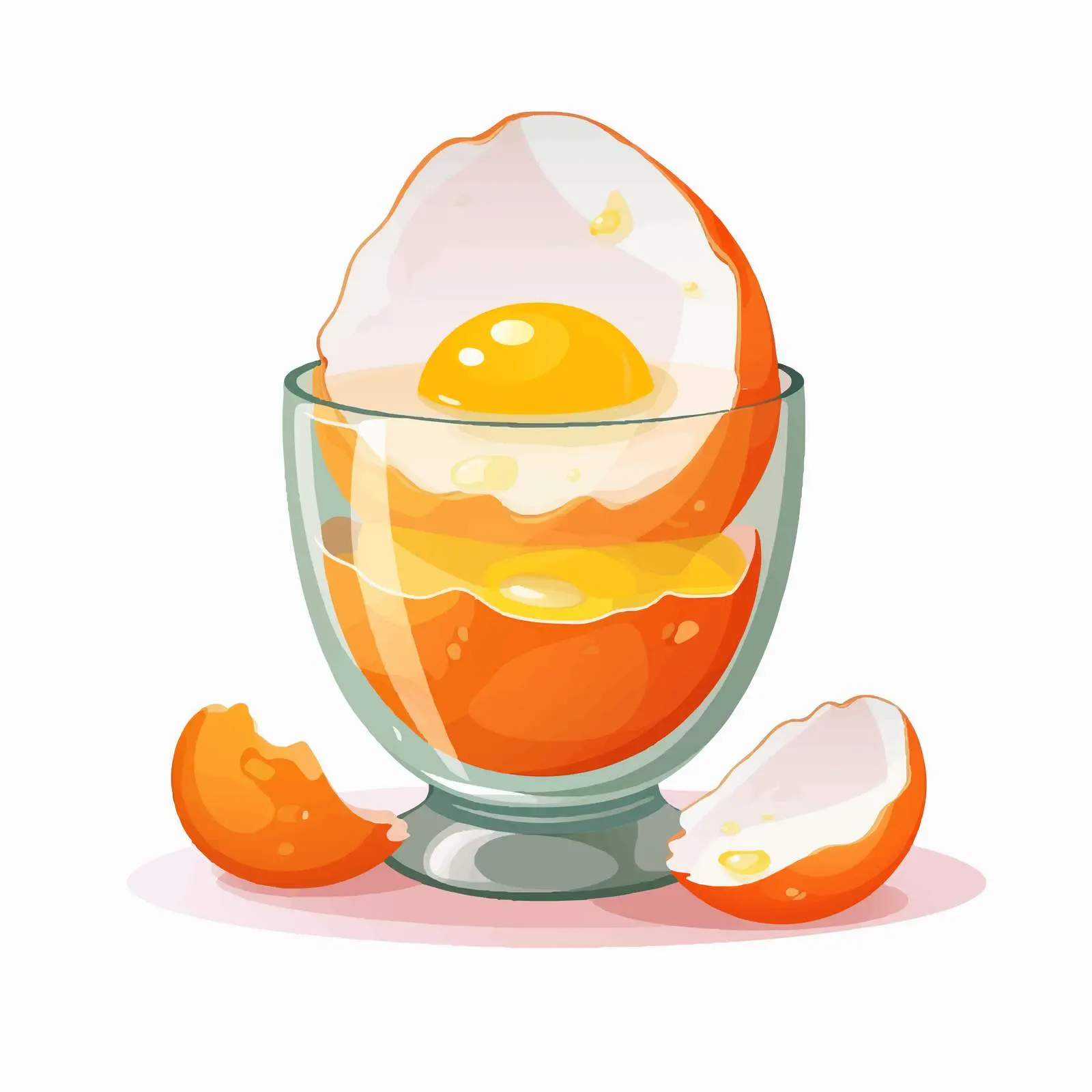 Boiled Chicken Egg in Eggcup — free download from Dotvec