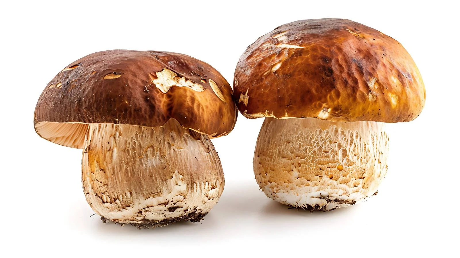 Single Boletus Mushroom on White Background — free download from Dotvec