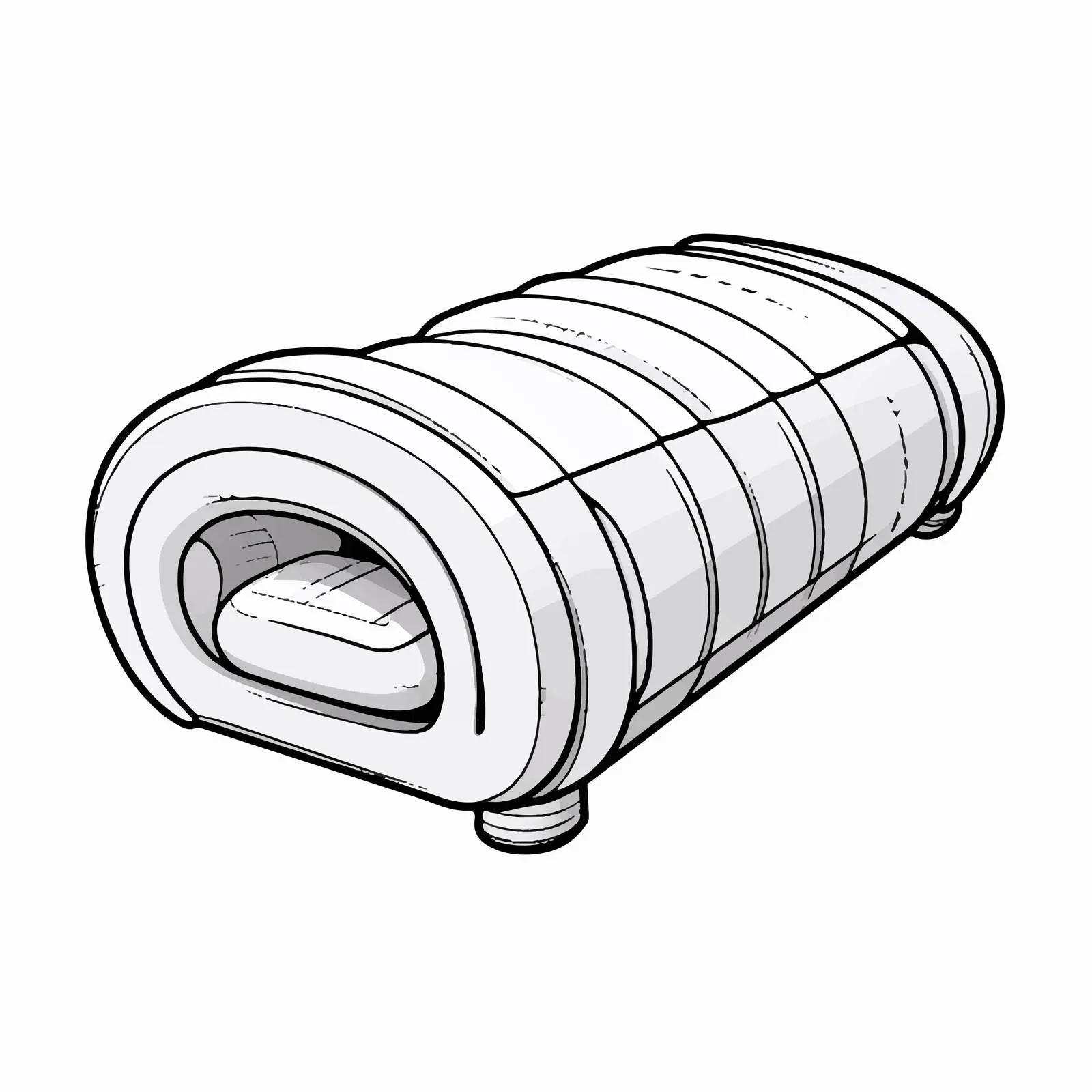 Cartoon Bolster Line Vector Illustration — free download from Dotvec