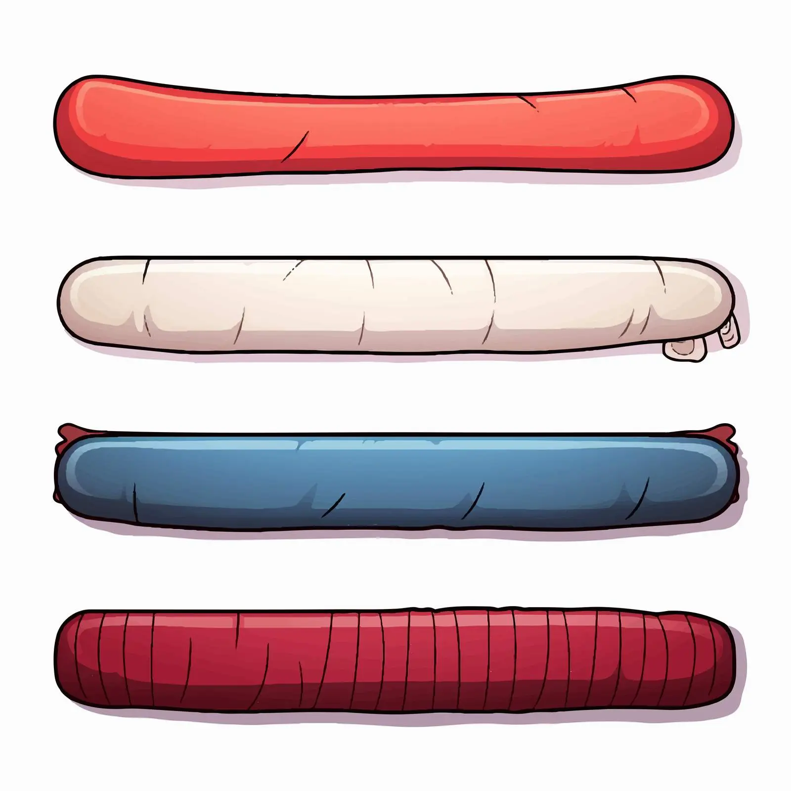 Bolster Pillow Vector Illustration on White Background — free download from Dotvec