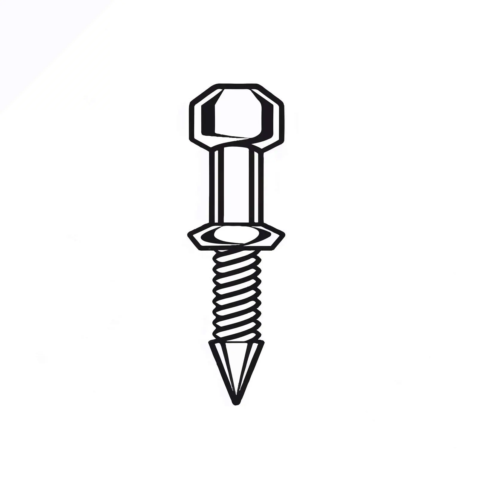 Bolt Outline Vector Illustration on White Background — free download from Dotvec