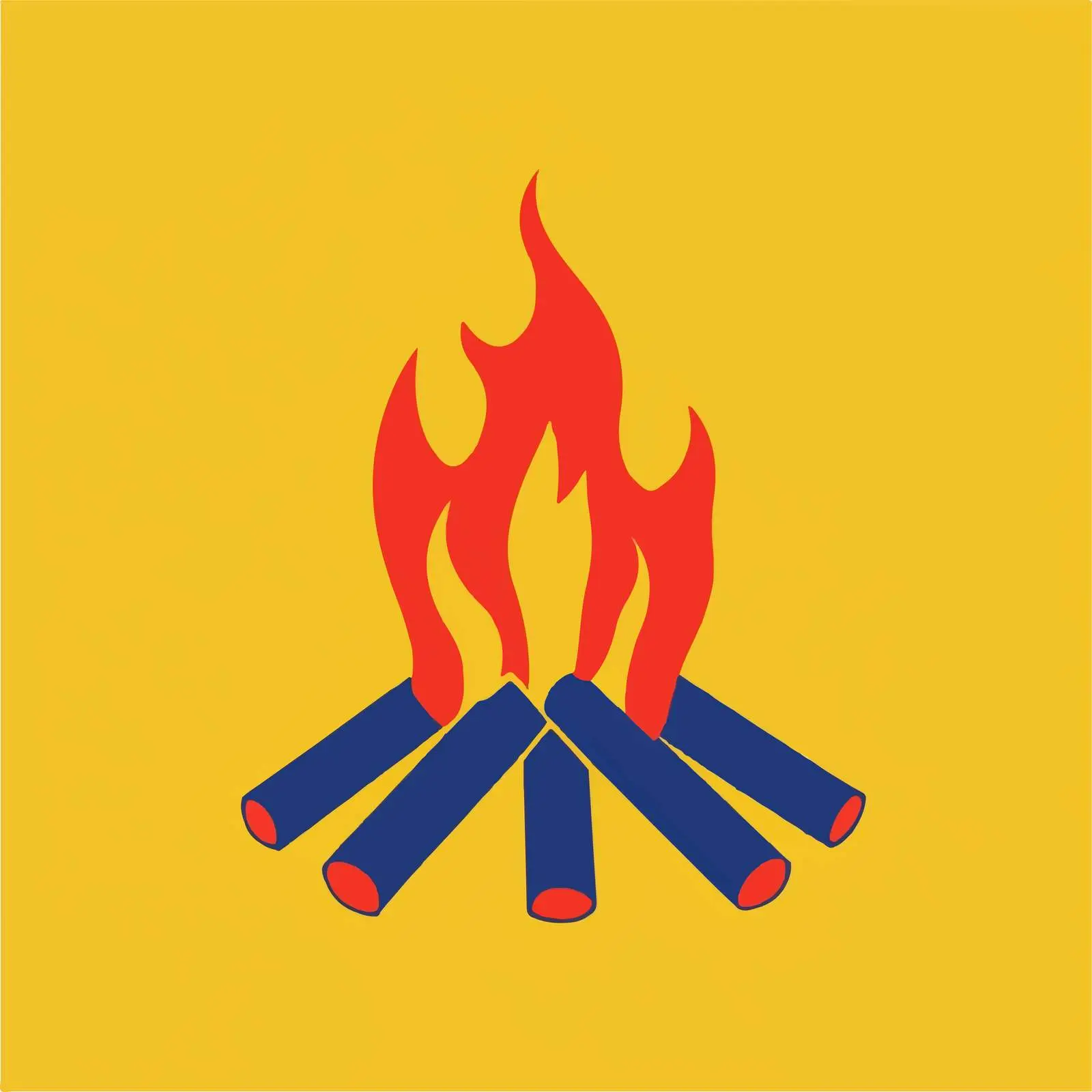 Bonfire Icon Isolated Vector Symbol — free download from Dotvec