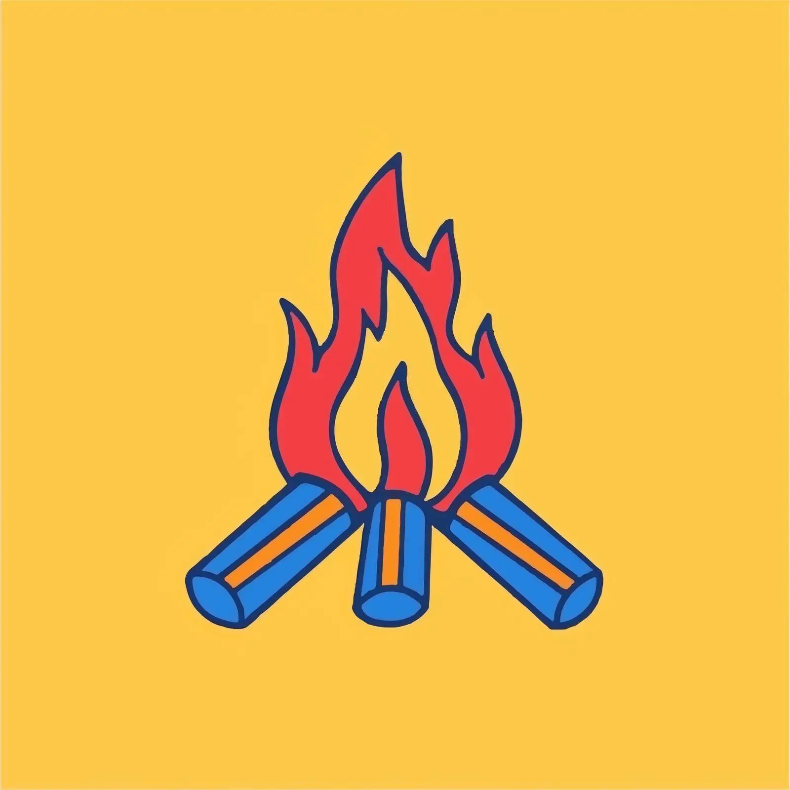 Isolated Bonfire Vector Icon – free bonfire image from Dotvec