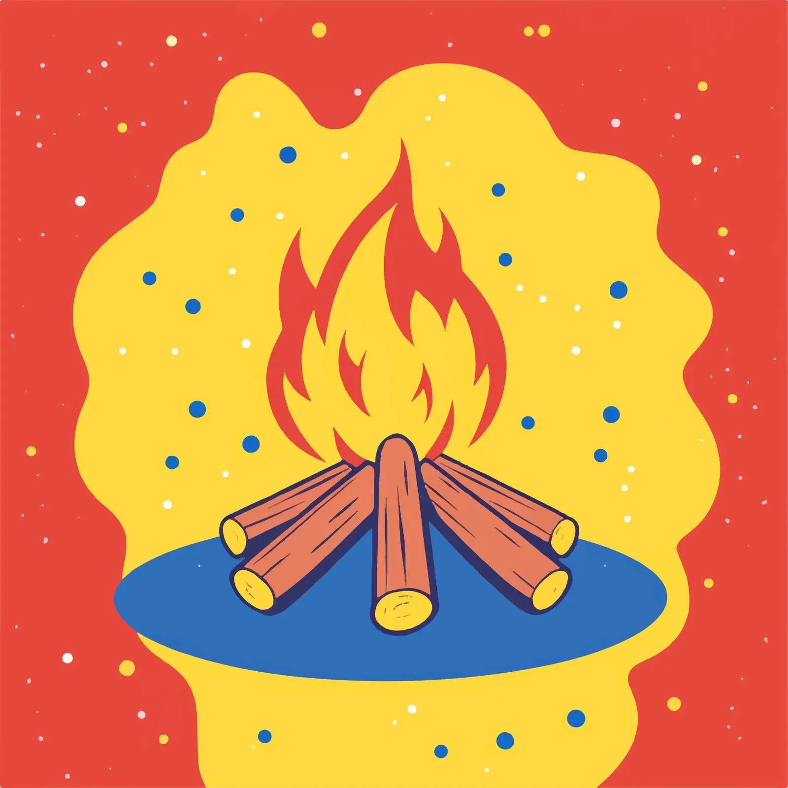 Isolated Bonfire Vector Icon – free bonfire image from Dotvec